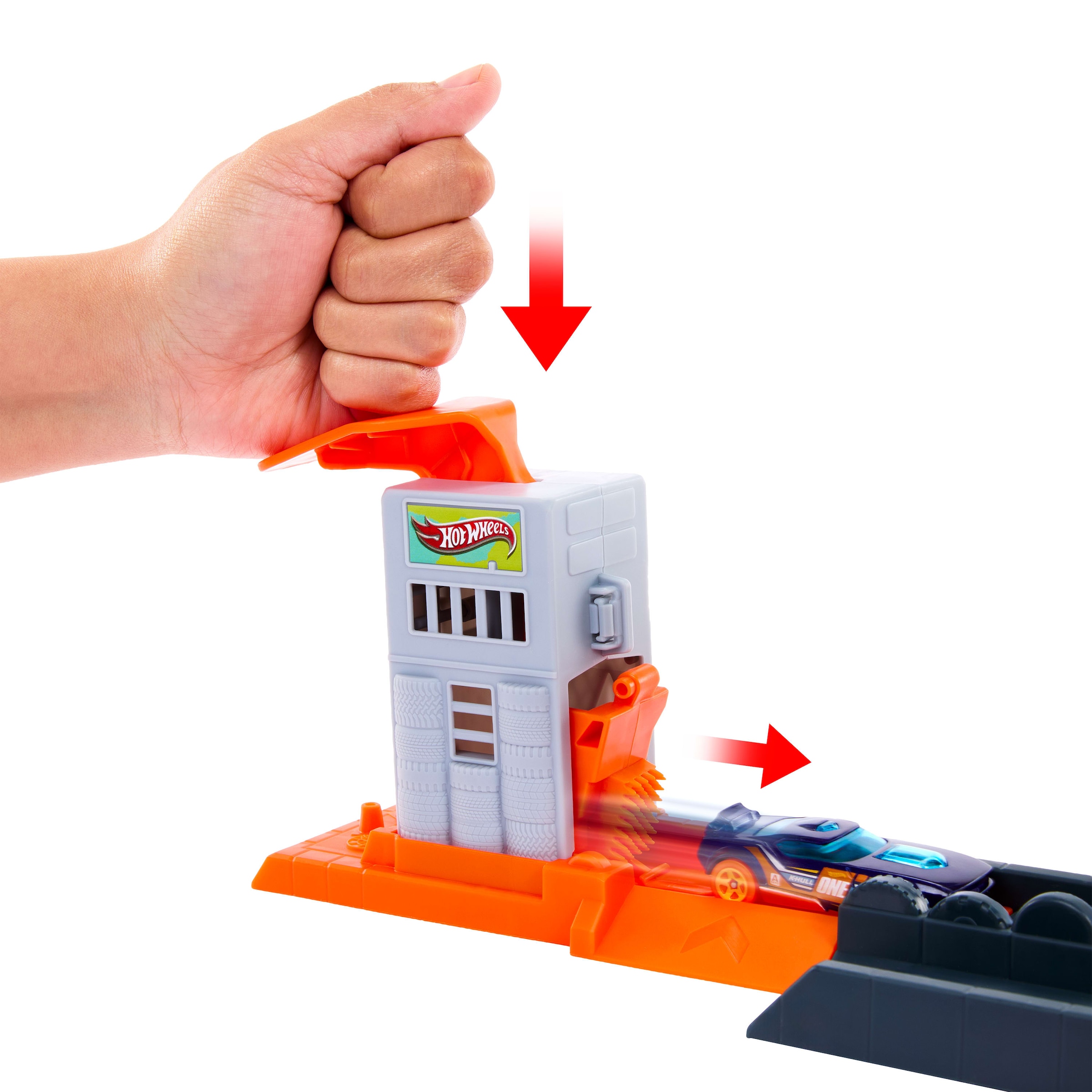 Hot Wheels Autorennbahn »Hot Wheels City Gigantischer Gorilla Angriff«