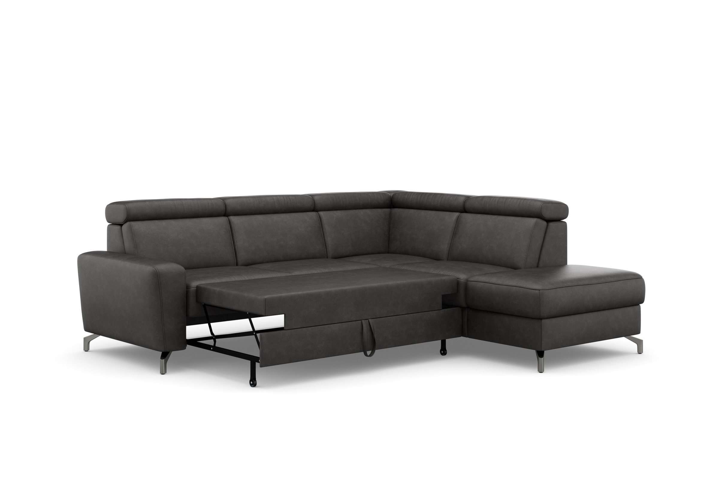 sit&more Ecksofa »Scarlett L-Form«, inklusive Kopfteilverstellung, wahlweise mit Bettfunktion, Bettkasten
