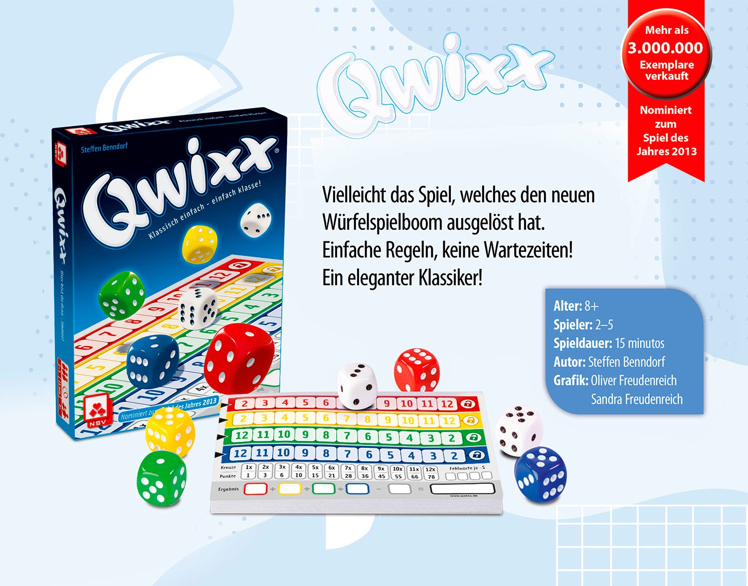 Cartamundi Spiel »Qwixx« Made in Germany