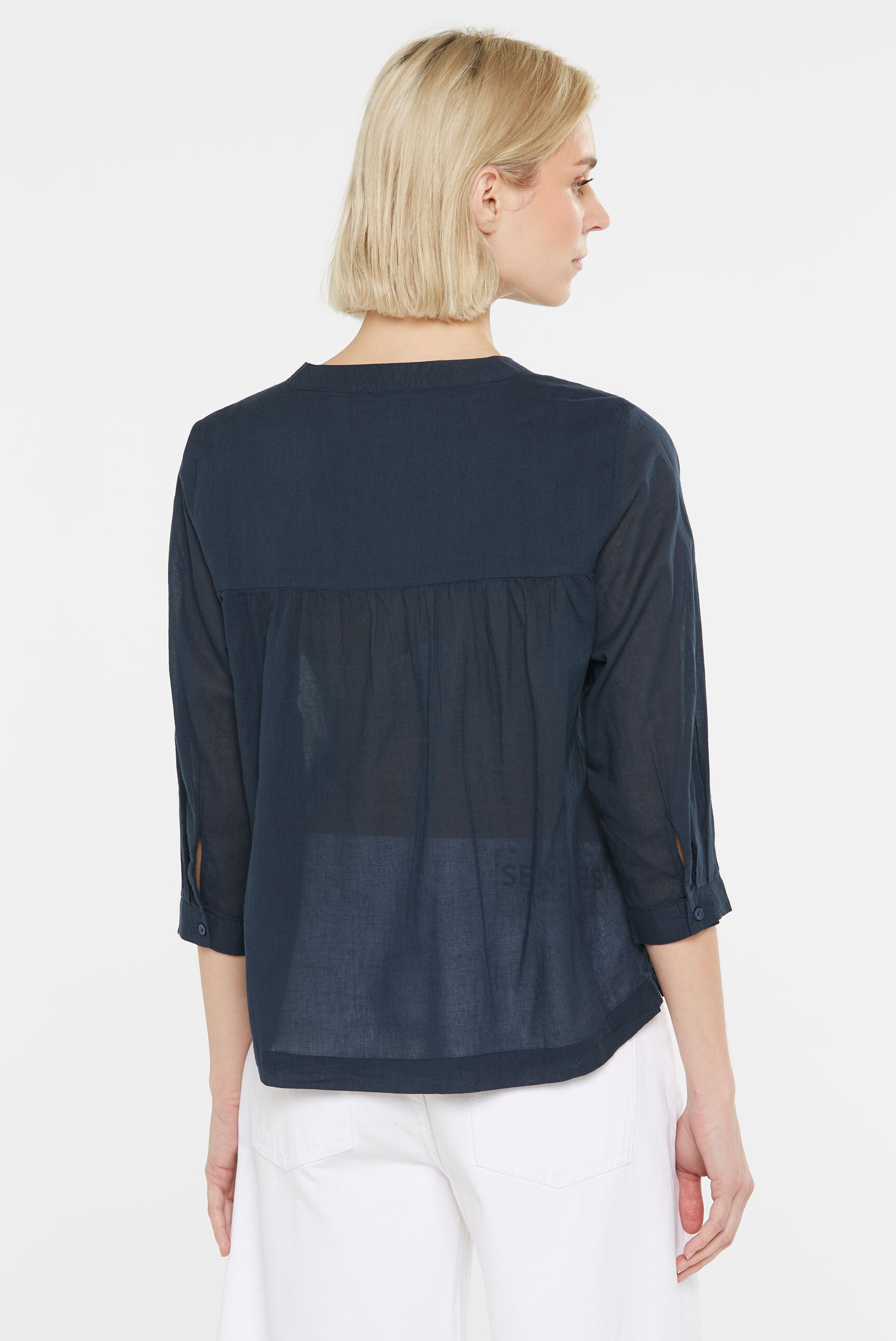 SENSES.THE LABEL Schlupfbluse, mit Tunika Ausschnitt