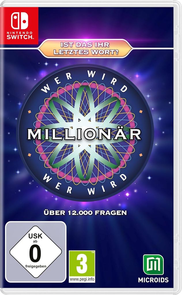 ASTRAGON Spielesoftware "Wer wird Millionär? - Ist das Ihr letztes Wort?", Nintendo Switchweiß, neutral, Spielesoftware