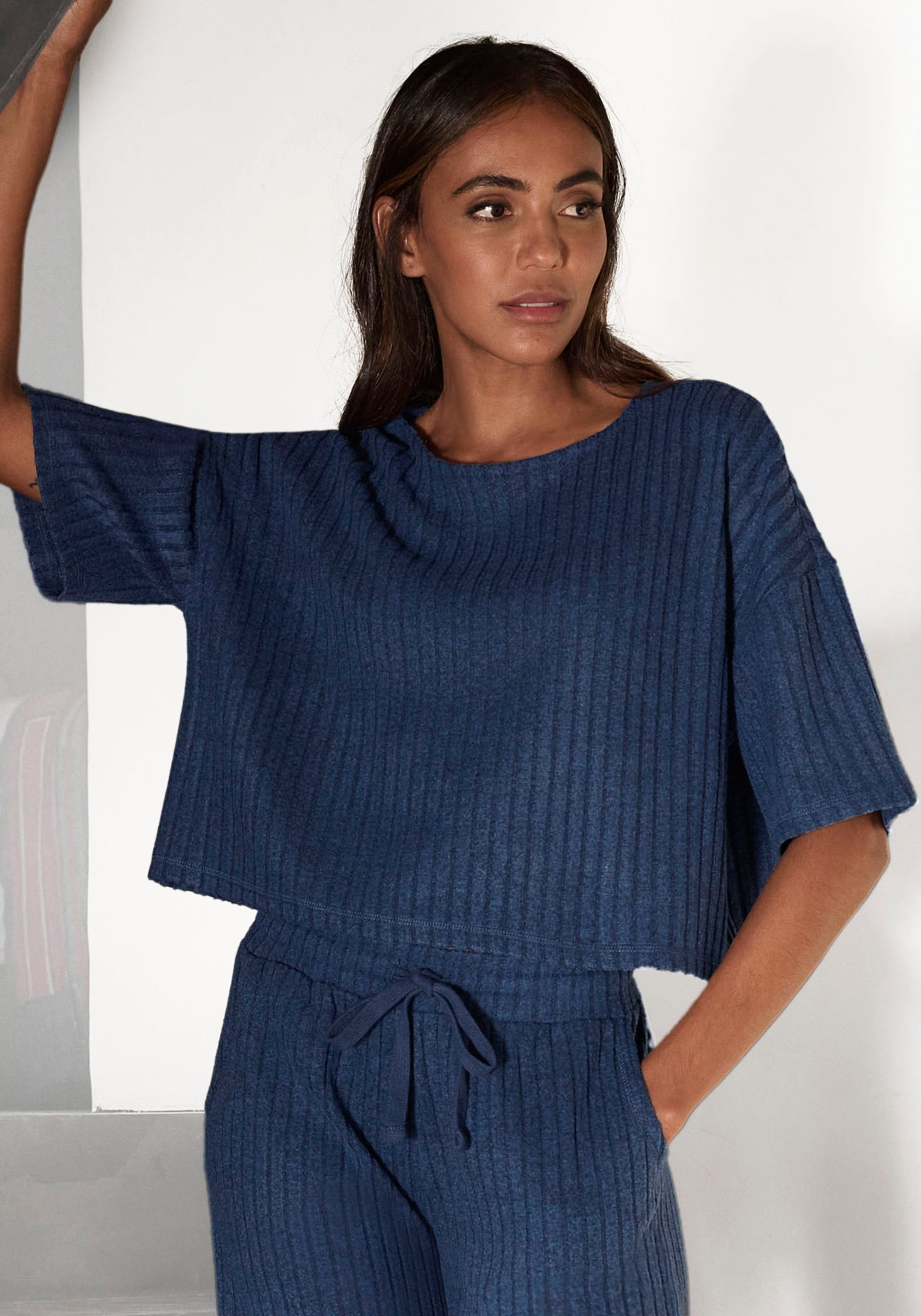 3/4-Arm-Shirt »/Loungeshirt/Strickshirt«, aus weichem Strick, Loungewear