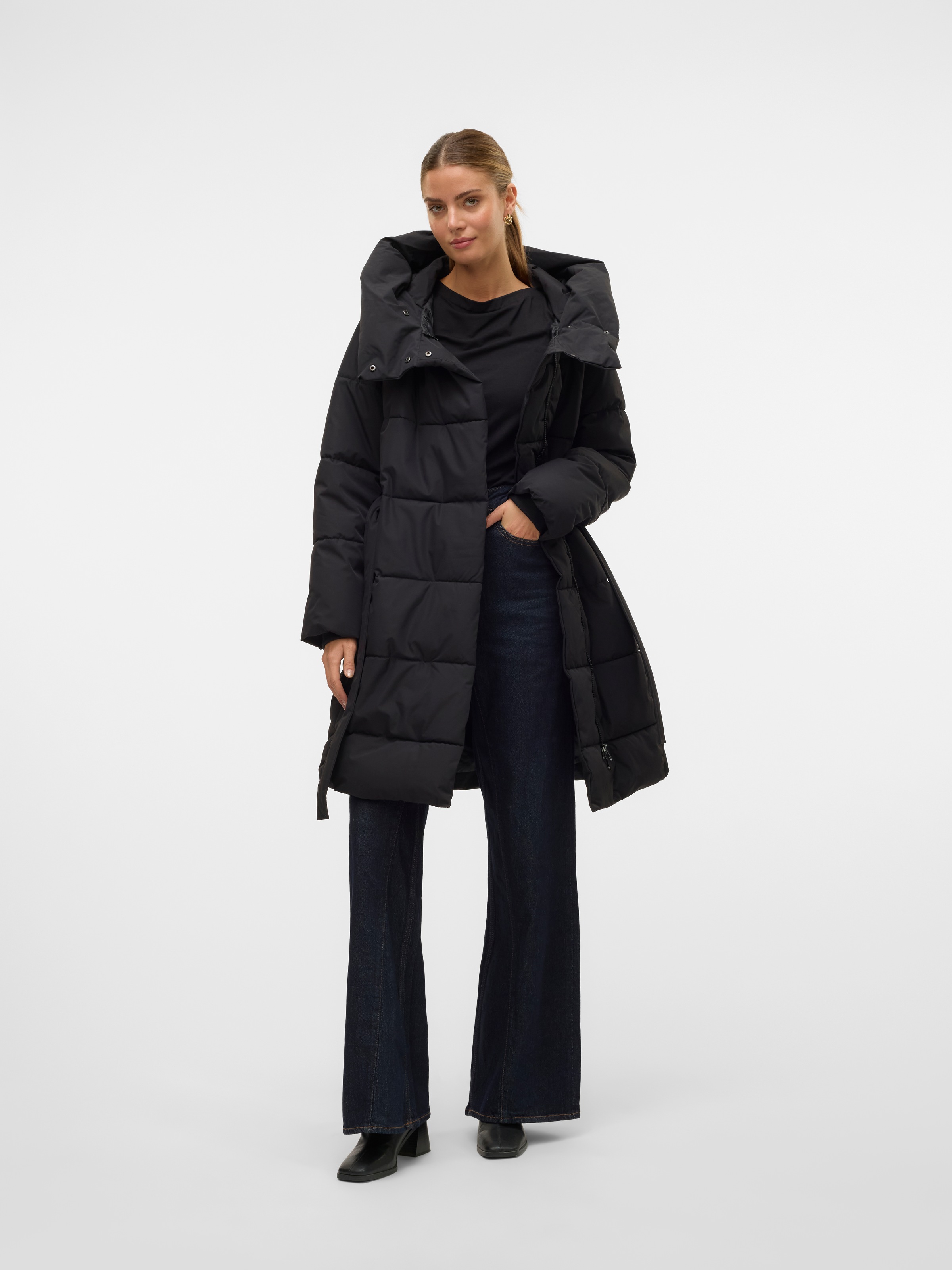 Vero Moda Steppmantel »VMLEONIEKATE COAT GA NOOS«, mit abnehmbarem Bindegürtel