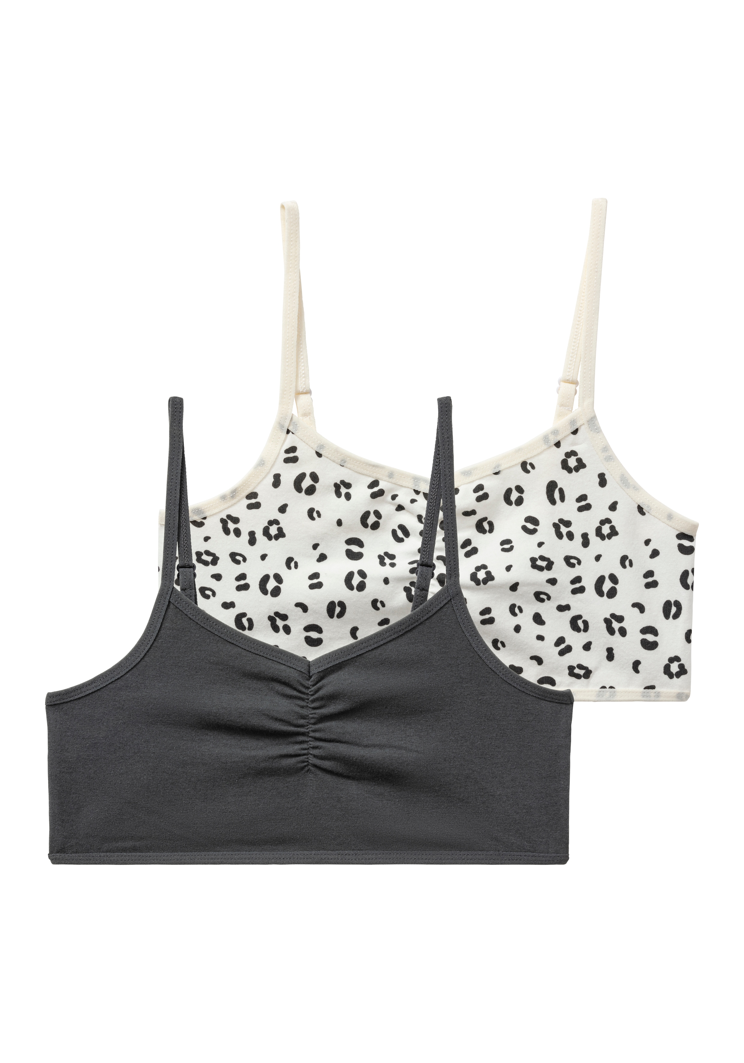 Buffalo Bustier Packung, 2 mit verstellbaren Trägern, unifarben oder bedruckt
