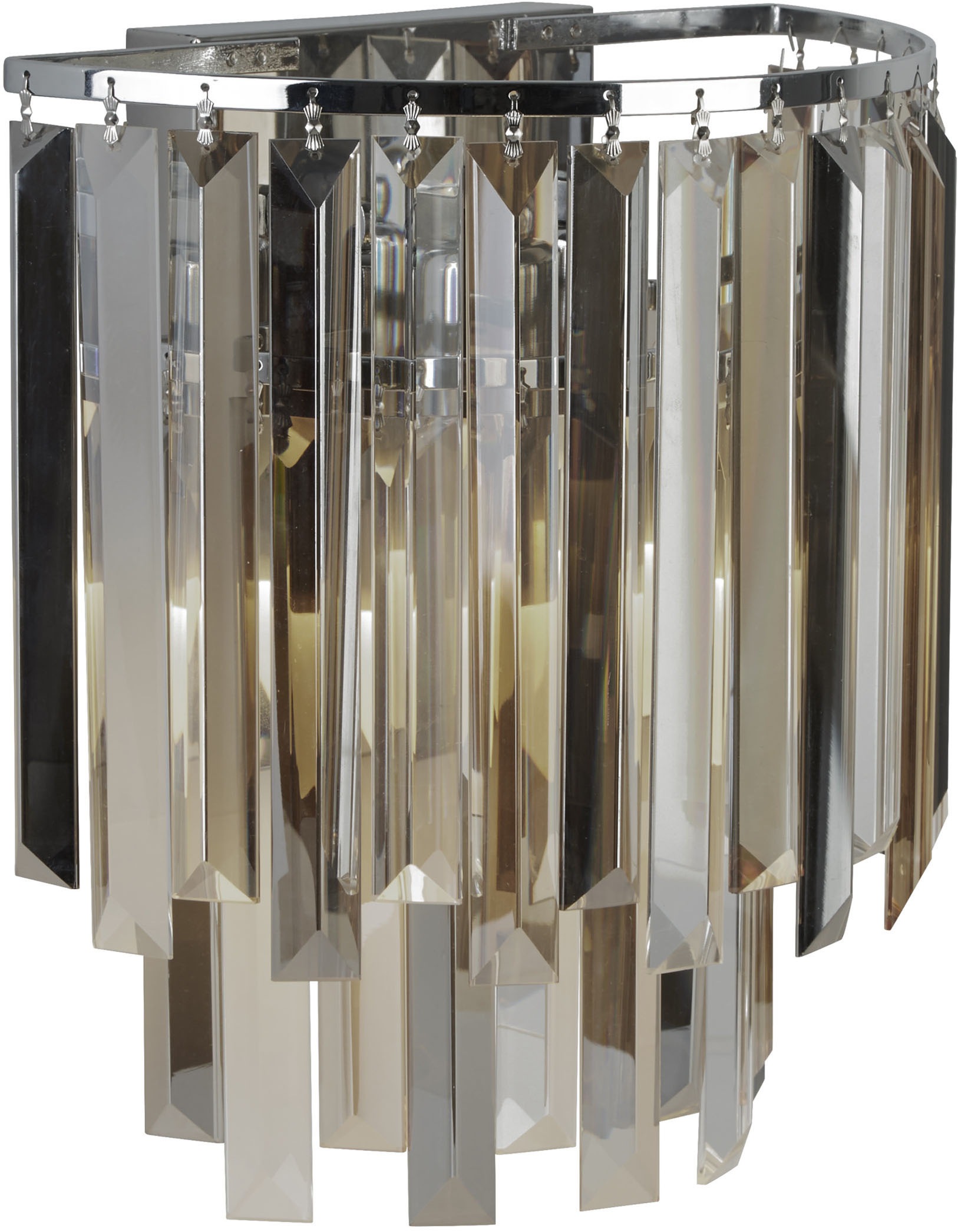 Searchlight LED Bilderleuchte »Clarissa 2Lt Wandlampe - Chrom- und Mischglas« E14 1 Stk.