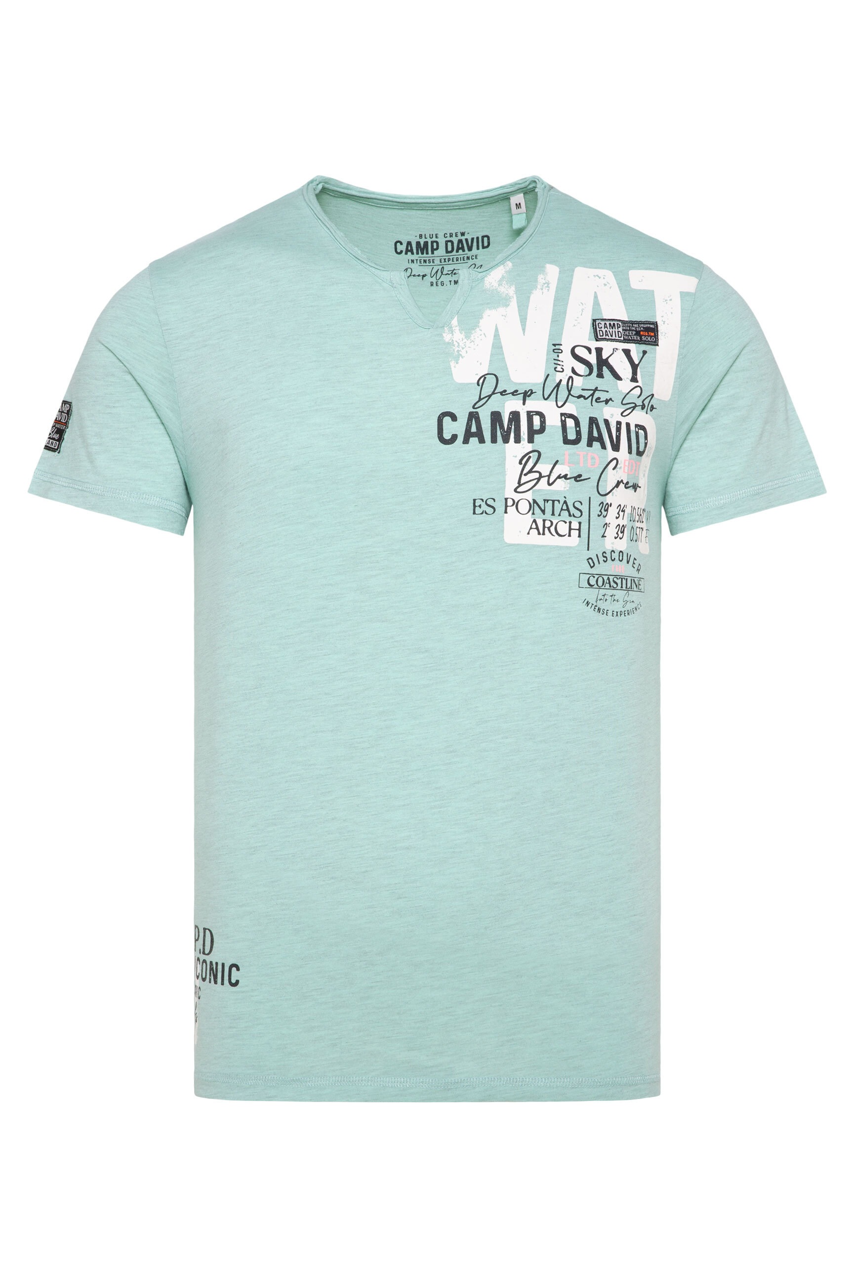 CAMP DAVID Rundhalsshirt, mit Baumwolle