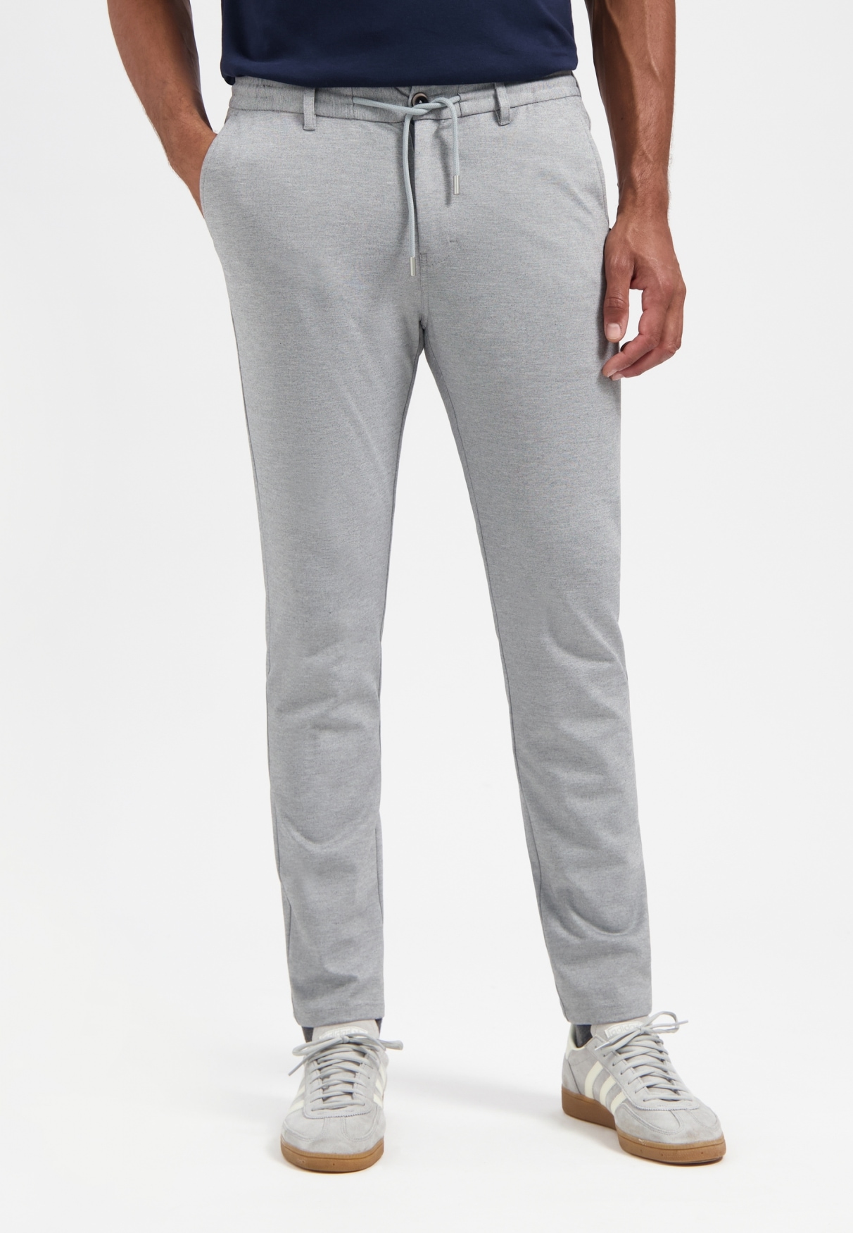 NO EXCESS Chinohose "No Excess Melierte Jerseytasche" günstig online kaufen