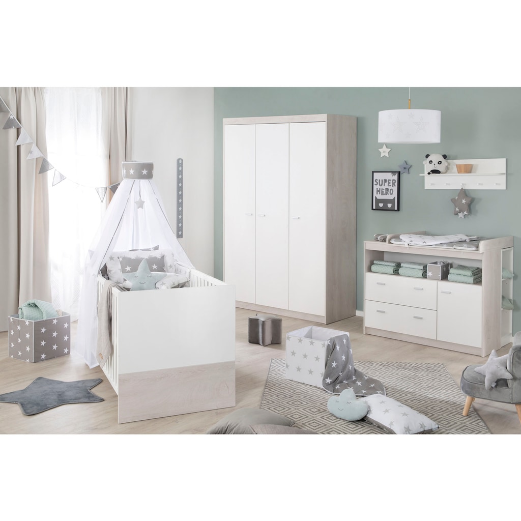 roba® Babyzimmer-Komplettset »Julia«, (Set, 3 St., Kinderbett, Schrank, Wickelkommode)