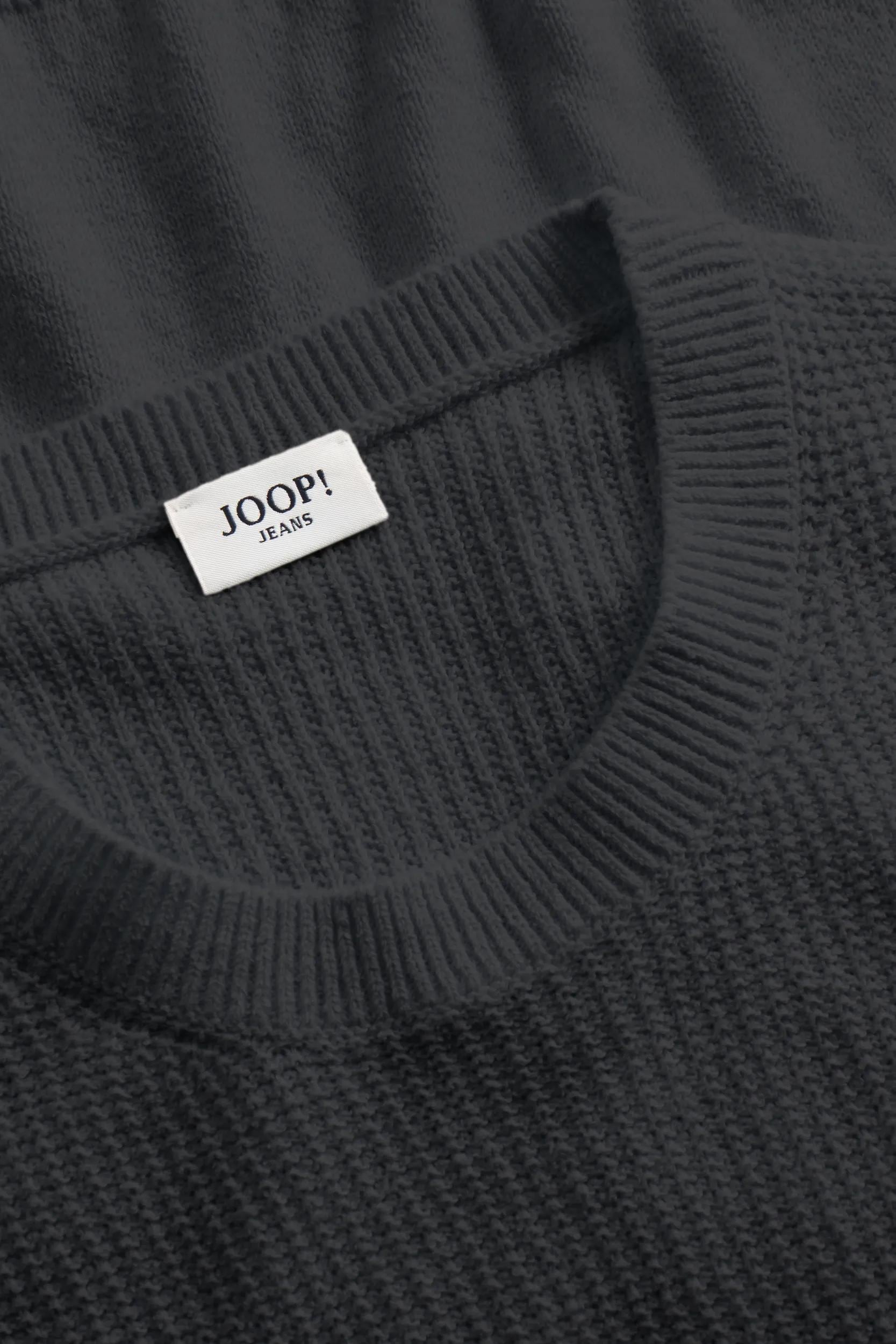 Joop Jeans Rundhalspullover »Owin« im Materialmix