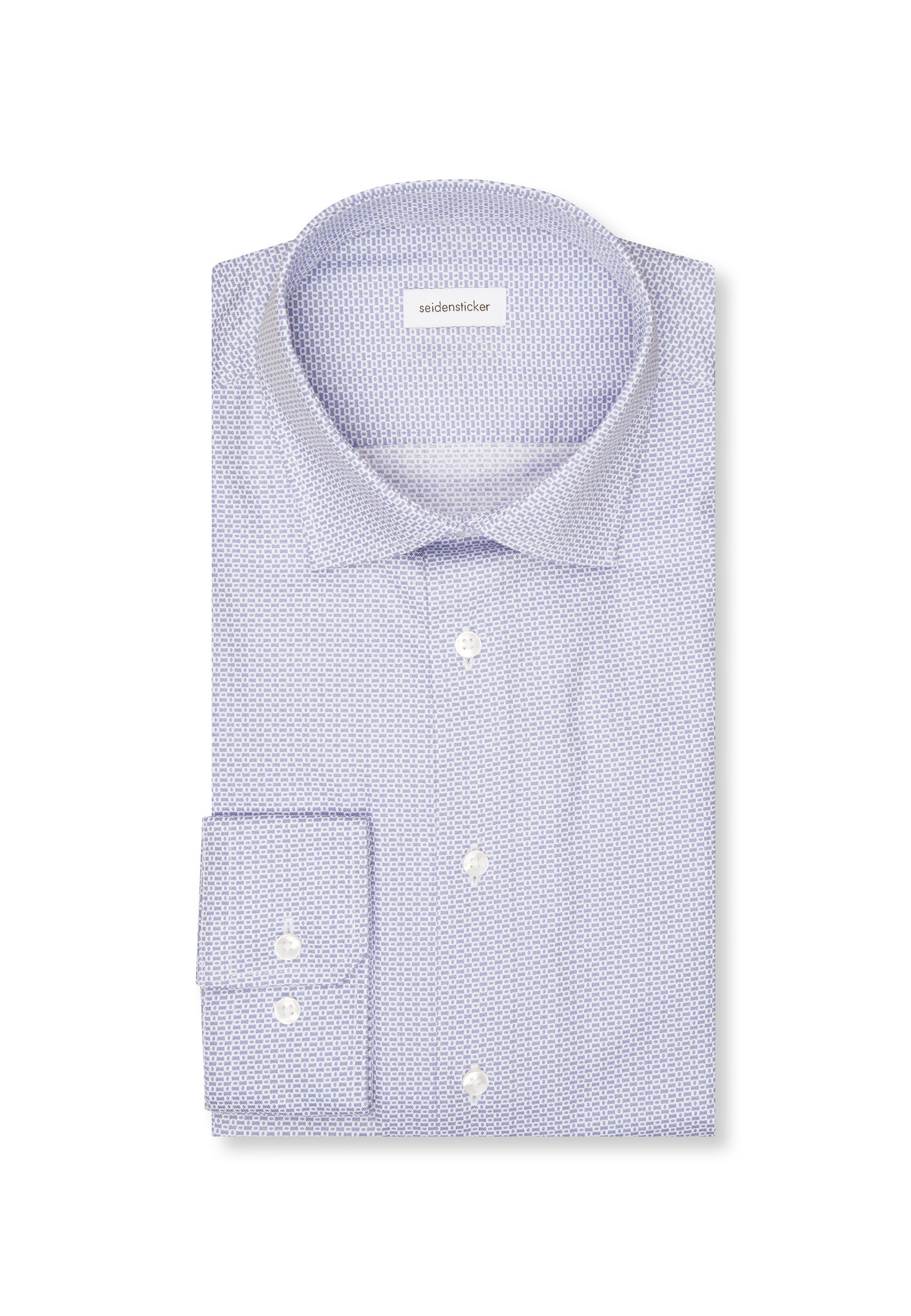 seidensticker Businesshemd »Shaped« Shaped 1/1 Kentkragen Druck