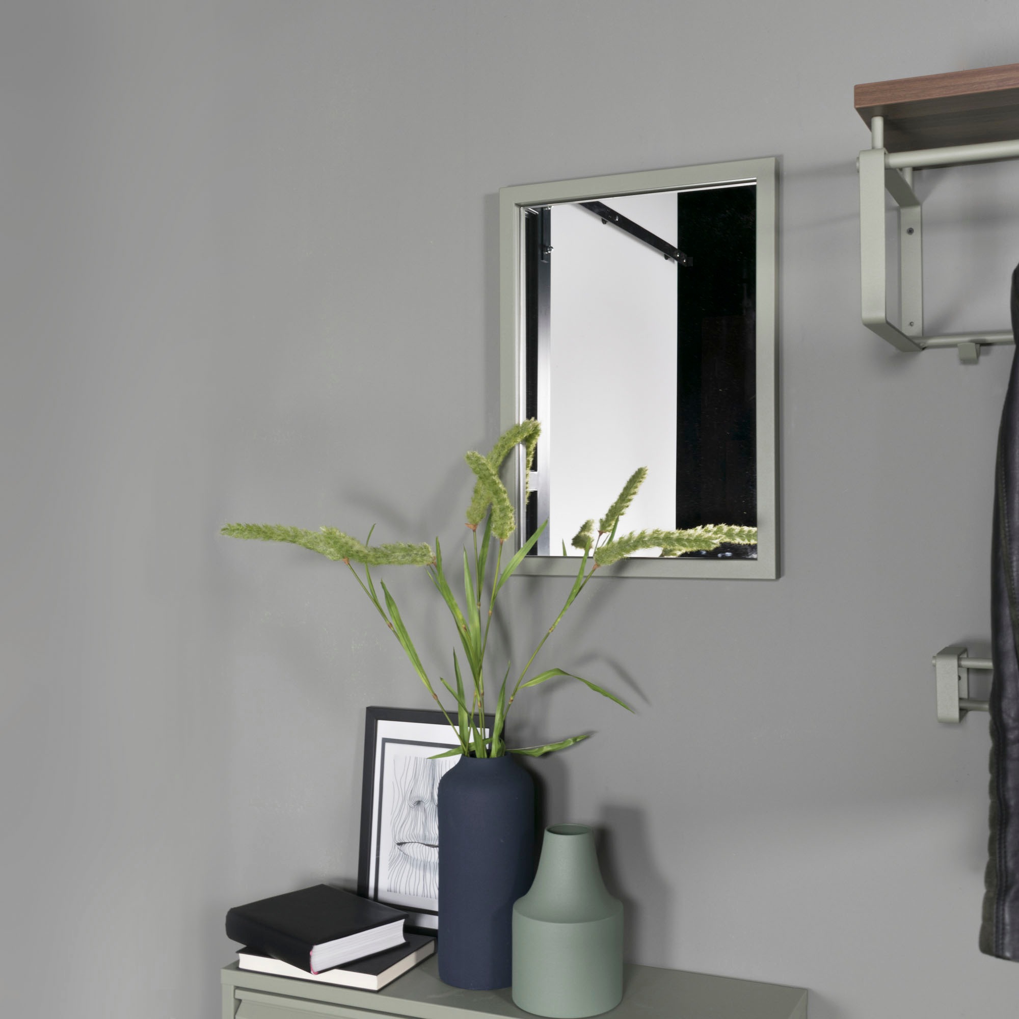 Spinder Design Wandspiegel »SENZA«, Metall, Breite 40 cm, Horizontal und vertikal befestigbar