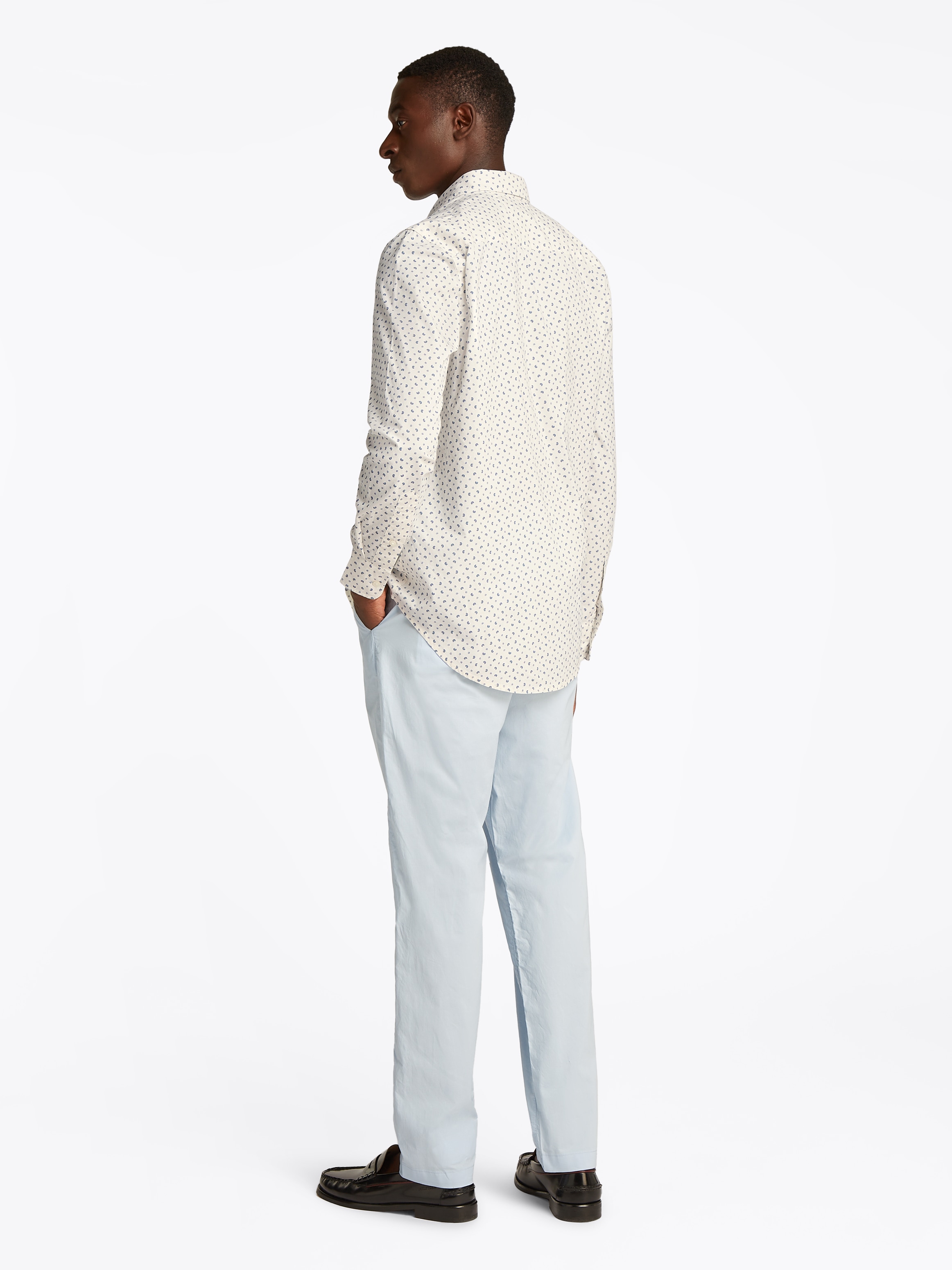Tommy Hilfiger Langarmhemd »FLEX POPLIN AOP SF SHIRT«, mit Alloverprint