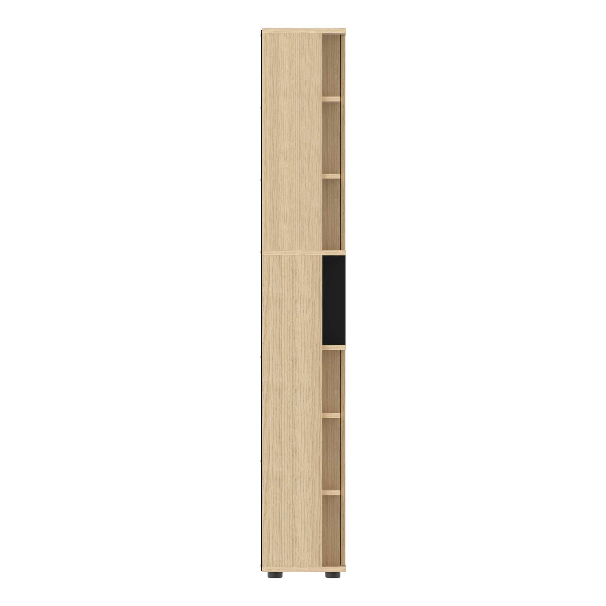 TemaHome Hochschrank »Kube Badschrank, Aufbewahrung, Platzsparend, Höhe 182 cm«, mit offenen Fächern und 2 Türen