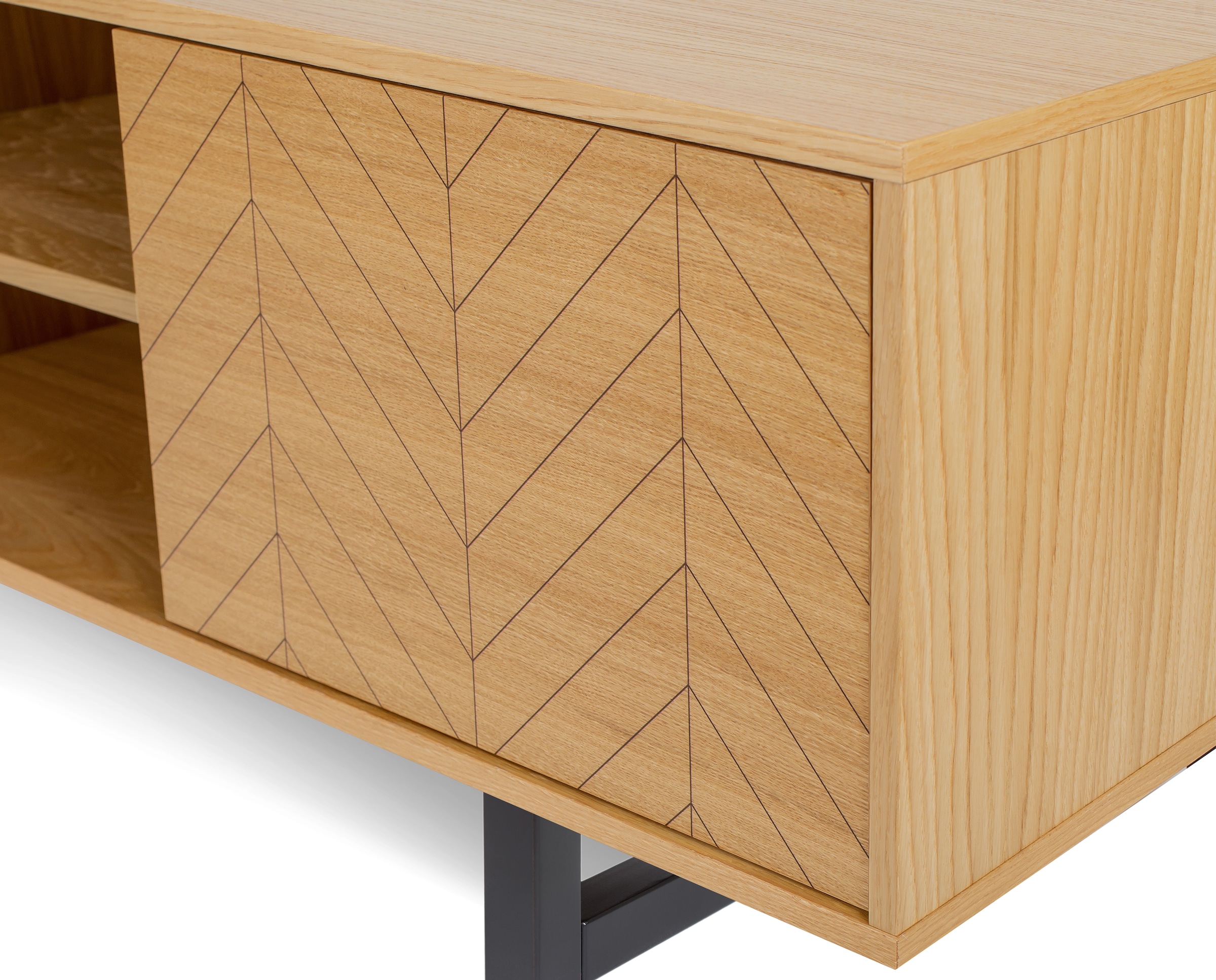andas Lowboard, Kommode mit besonderem Print, push-to-open Funktion