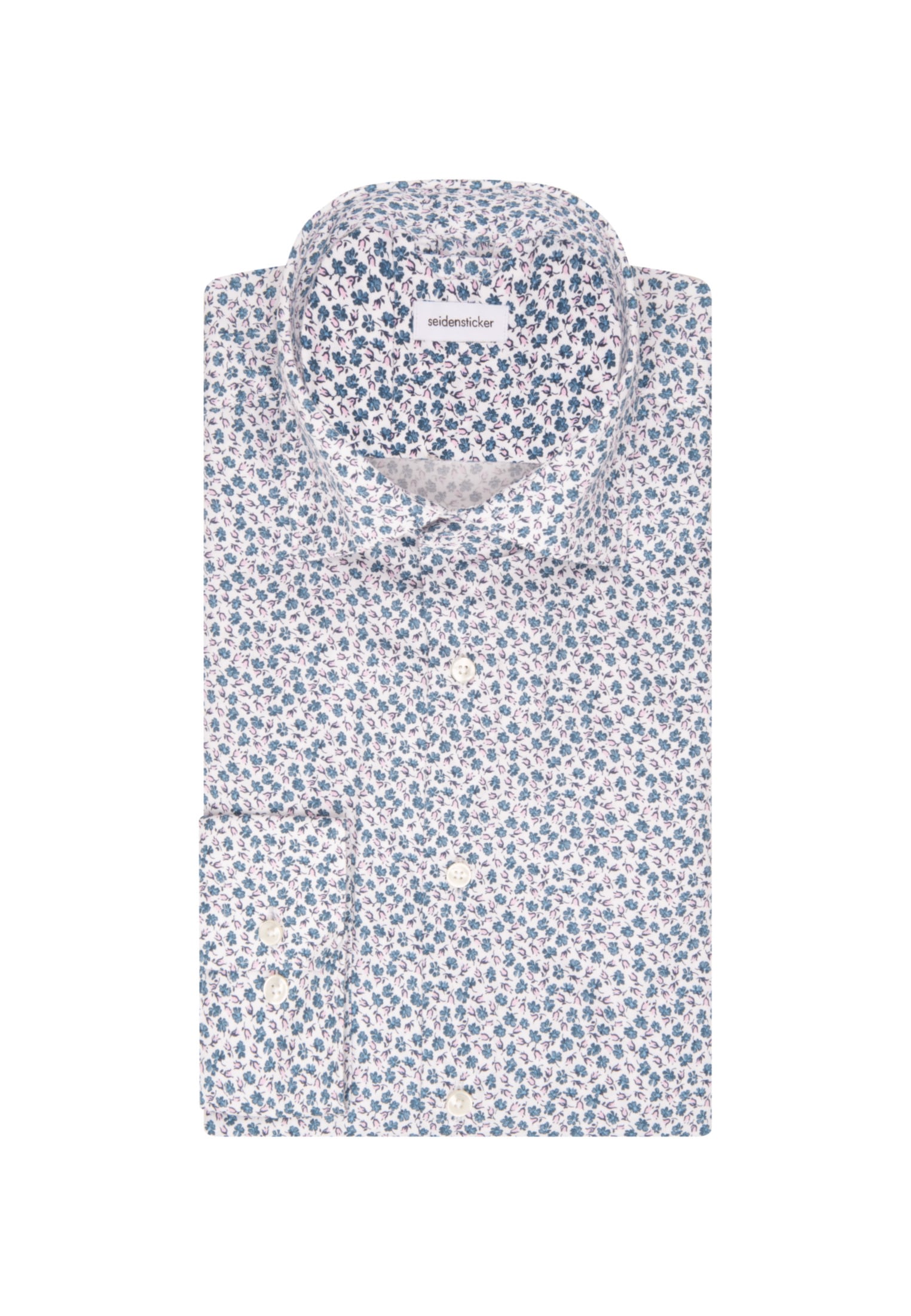 seidensticker Businesshemd »Slim«, Slim Langarm Kentkragen Floral