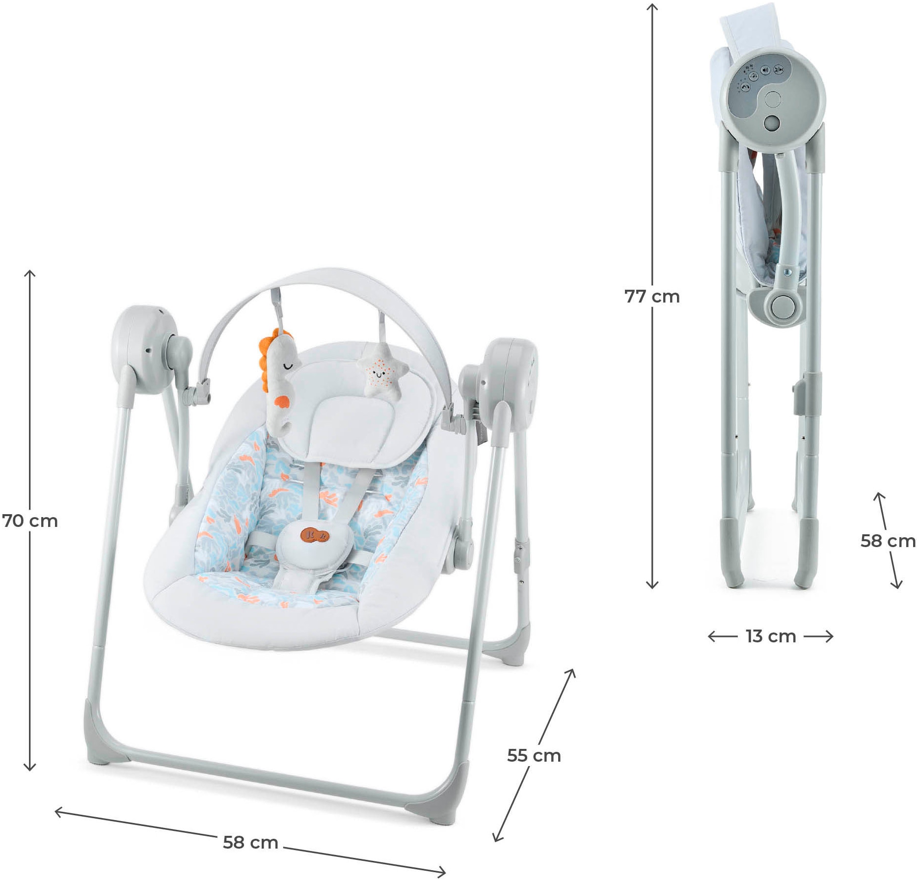 Kinderkraft Babywippe »Swingee«, mit Soundeffekt