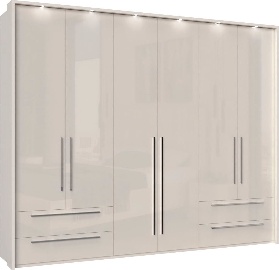 OTTO home Drehtürenschrank "Piano, inklusive Rahmen und Beleuchtung, soft-c günstig online kaufen