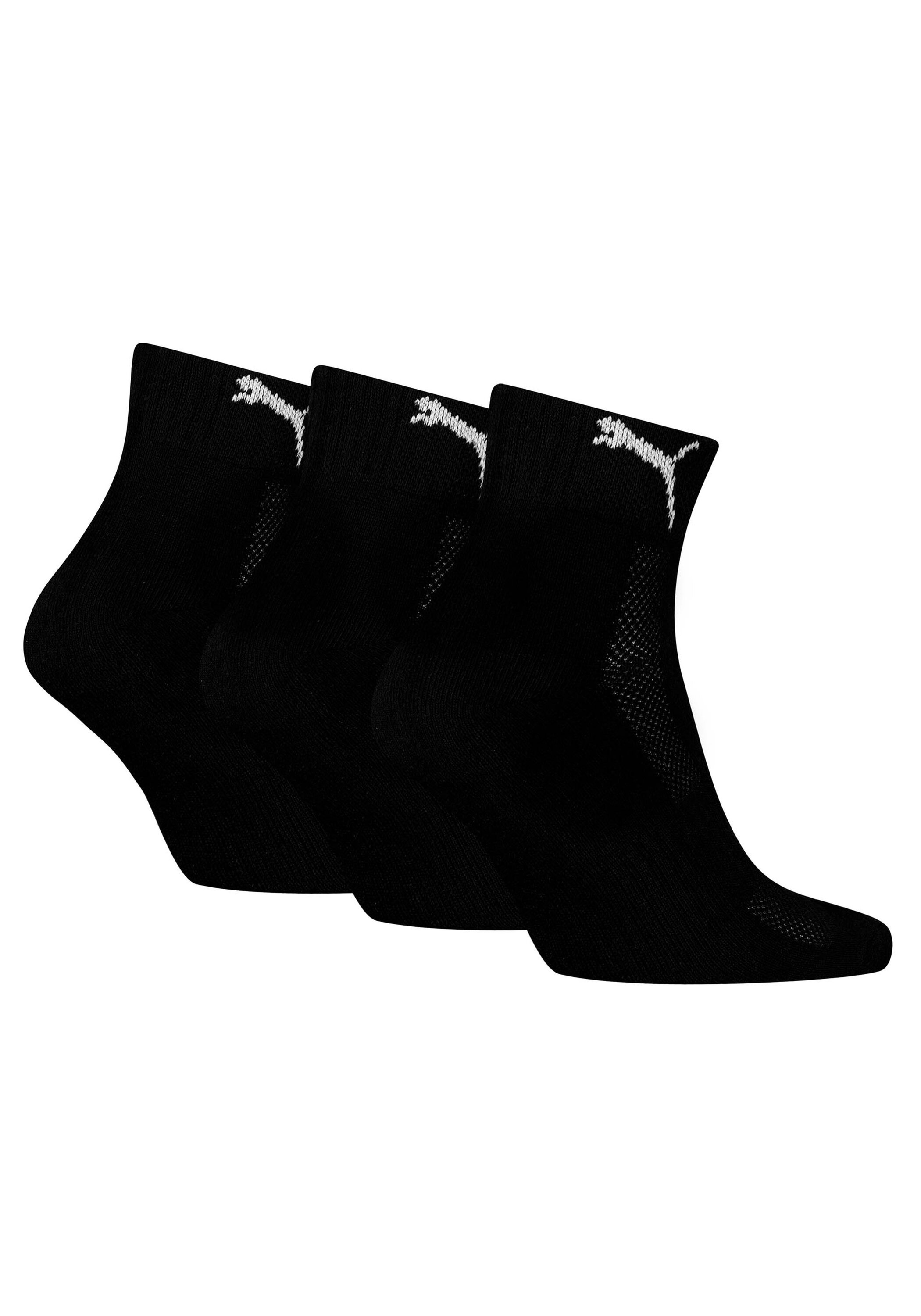 PUMA Kurzsocken »Socken Cushioned Quarter 3P 3er Pack«