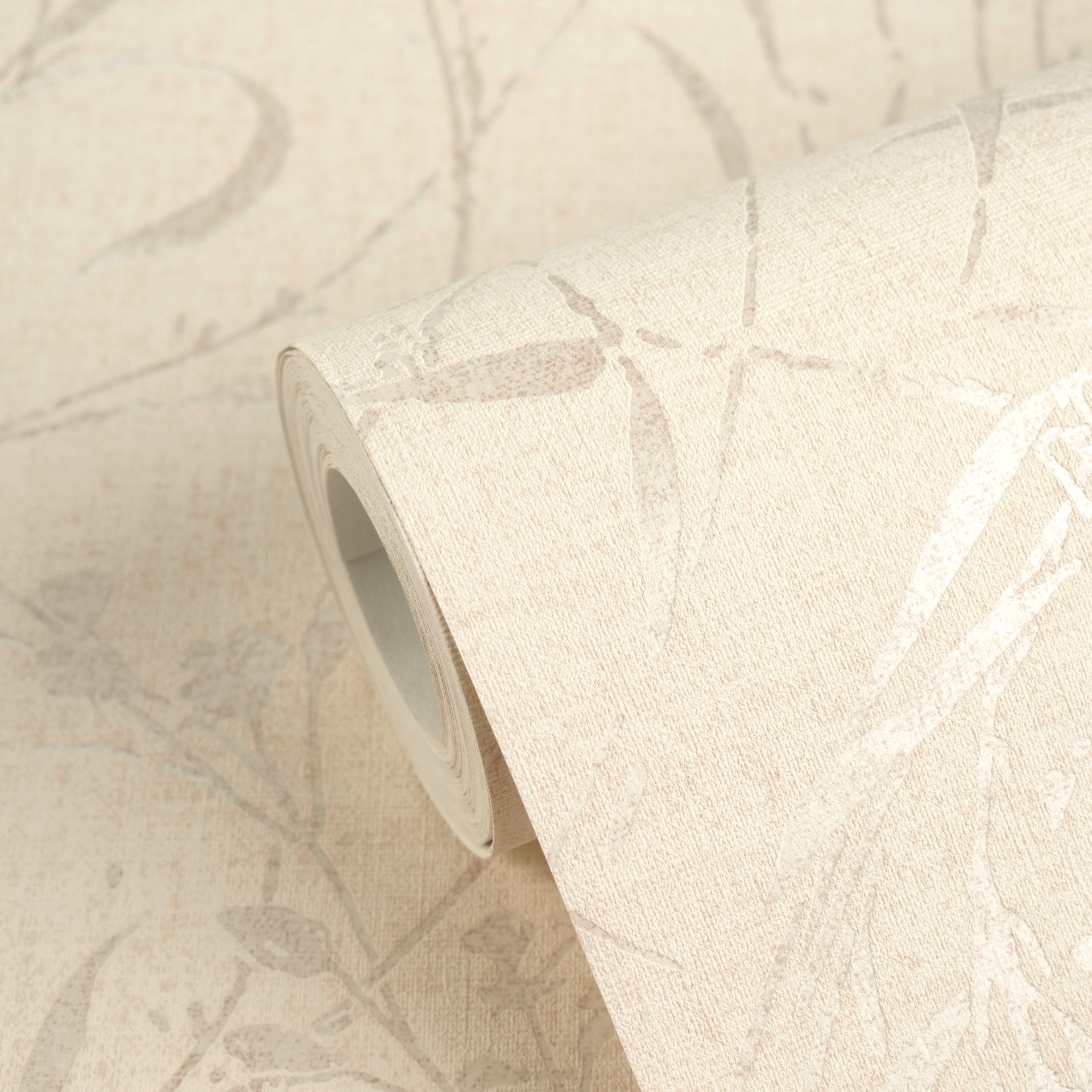 living walls Vliestapete »Vibes & Styles Fee – Wild Free Vliestapete« floral leicht strukturiert Filigranes Gräserdesign mit feinen Linien und dezentem Glanzeffekt