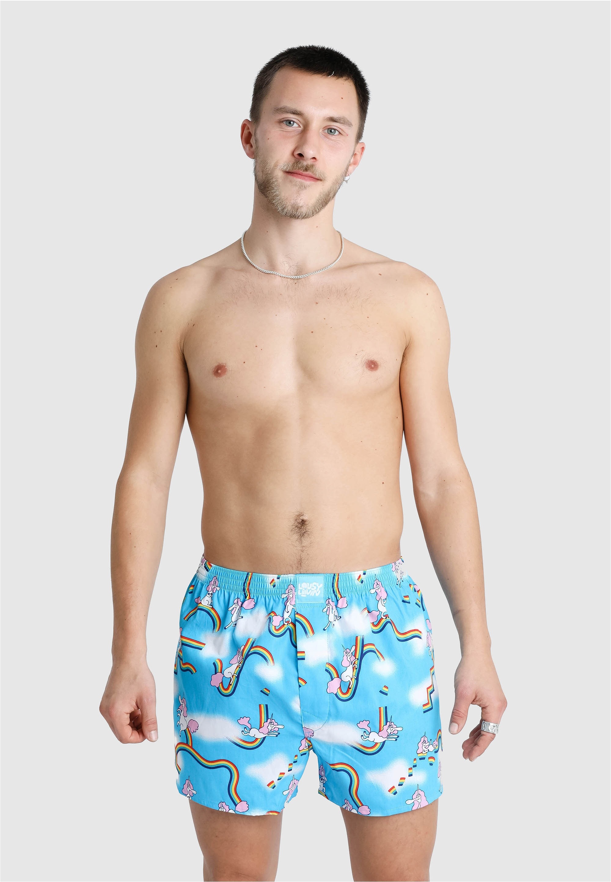 Lousy Livin Boxershorts "Sky Gym & Dolphin 2 Pack", mit buntem Allover-Print