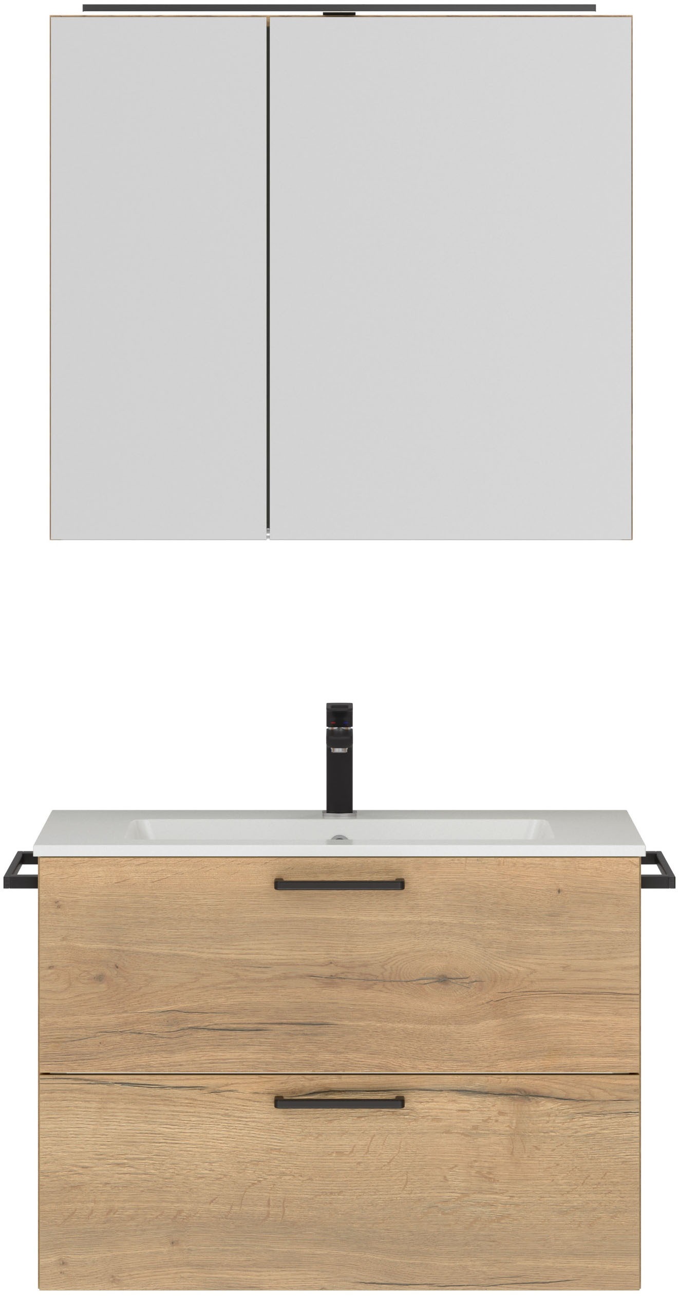 nobilia Badmöbel-Set "Tolvina" vormontiert, mit Soft-Close, 2 Stk. tlg. günstig online kaufen