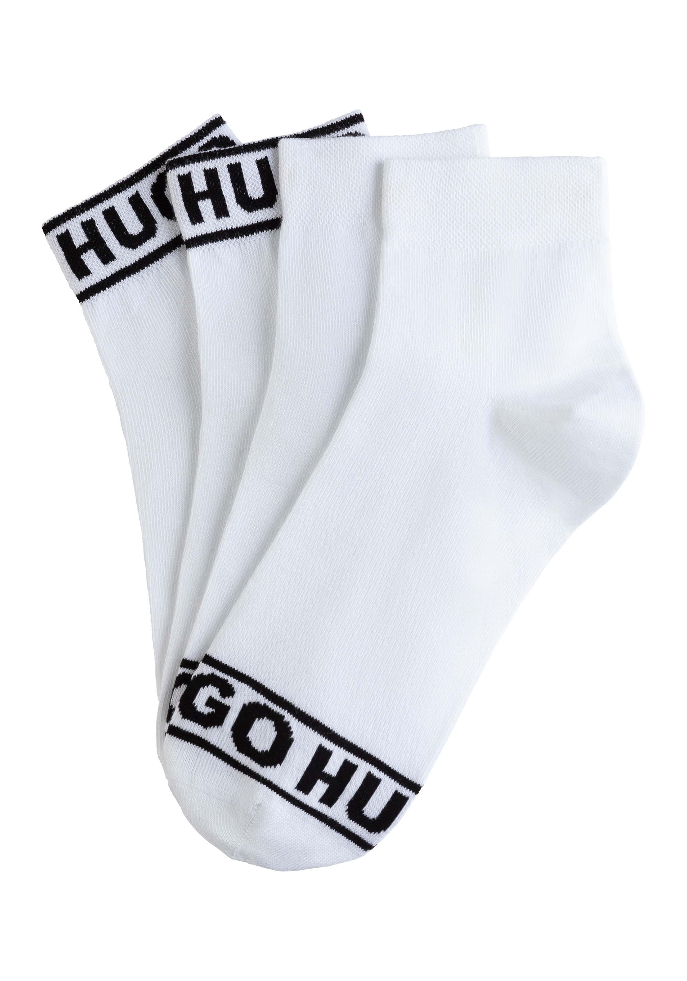 HUGO Underwear Freizeitsocken "2P SH LOGO CC W", (Set, 2 Paar), mit Logobund