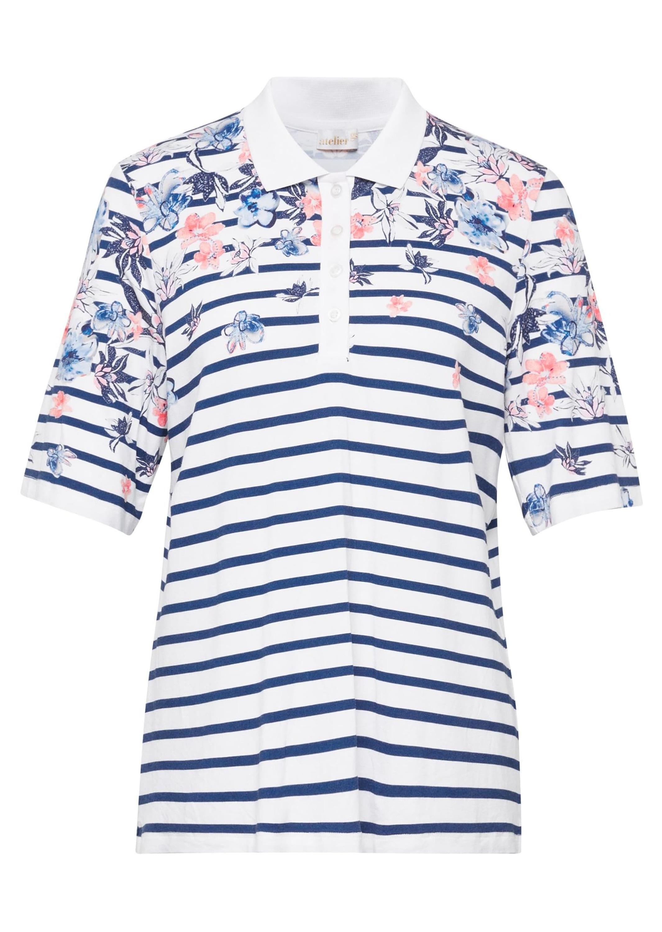 GOLDNER Poloshirt "Hautangenehmes Druck-Poloshirt" Ohne günstig online kaufen