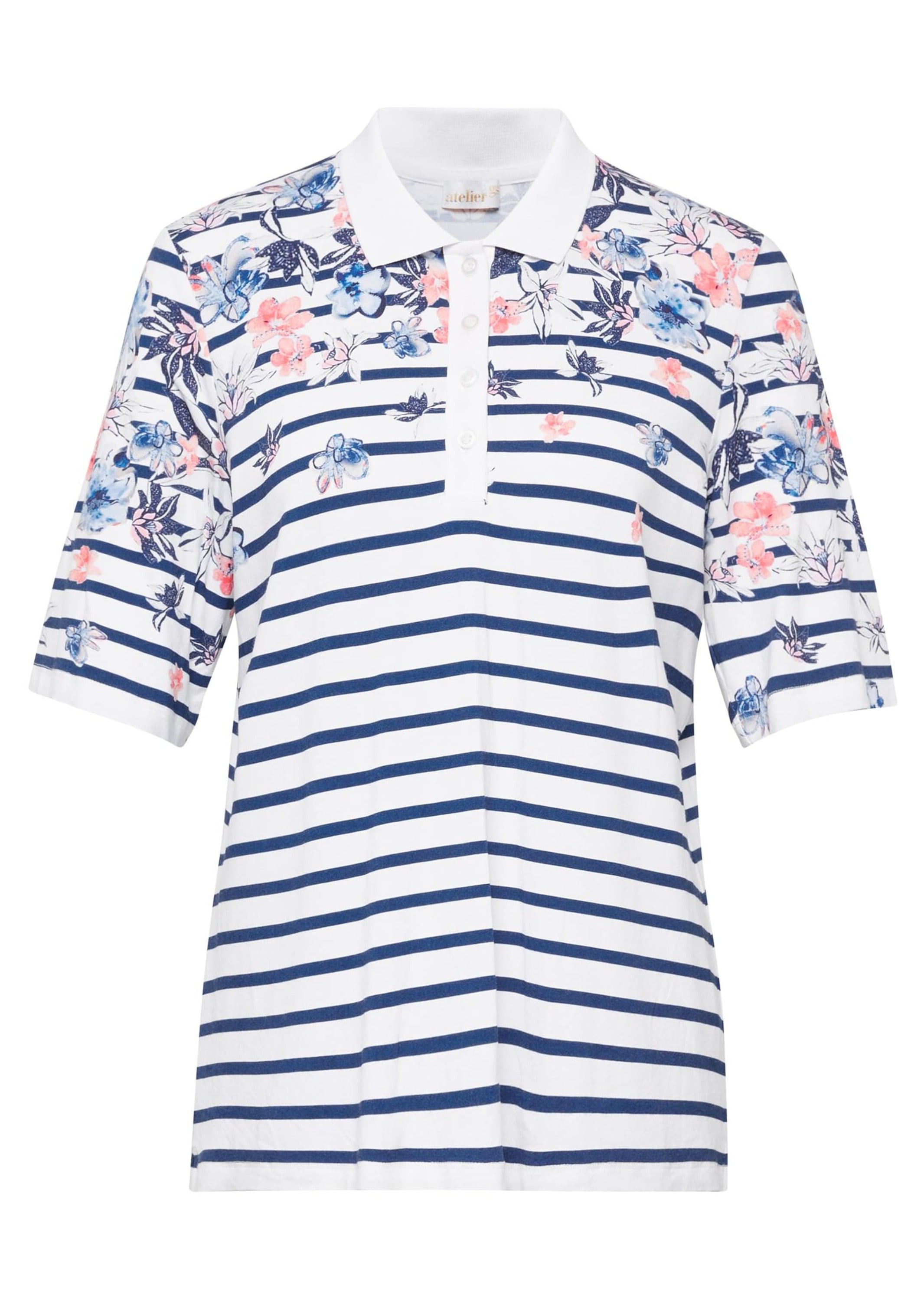 GOLDNER Poloshirt "Hautangenehmes Druck-Poloshirt" günstig online kaufen