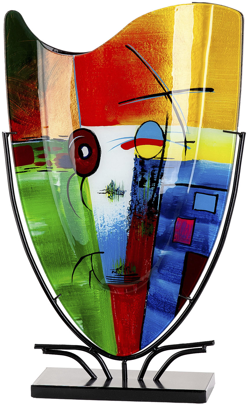 GILDE Dekovase "Bodenvase rechteckig Milano mehrfarbig H. 57 cm"
