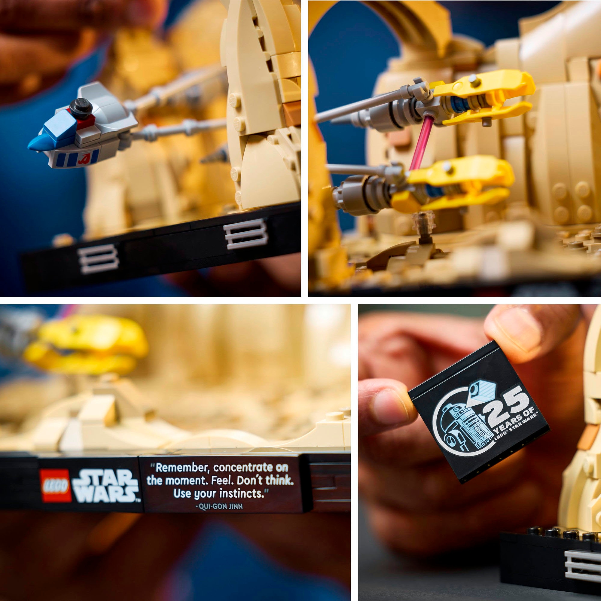 LEGO® Konstruktionsspielsteine »Podrennen in Mos Espa – Diorama (75380), LEGO Star Wars TM«, (718 St.)
