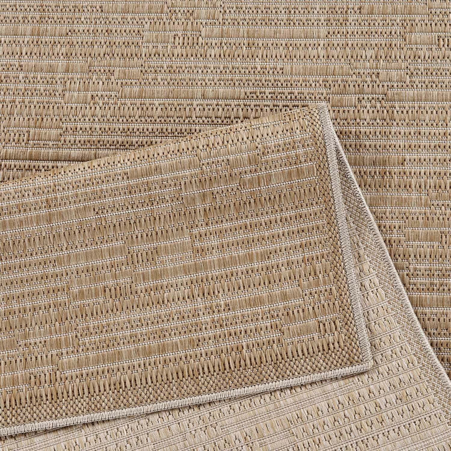Carpet City Outdoorteppich »Outdoor 789 , auch in rund« rechteckig 5 mm Höhe Witterungsbeständig für Balkon, Terrasse, In und Outdoor, Sisal Optik