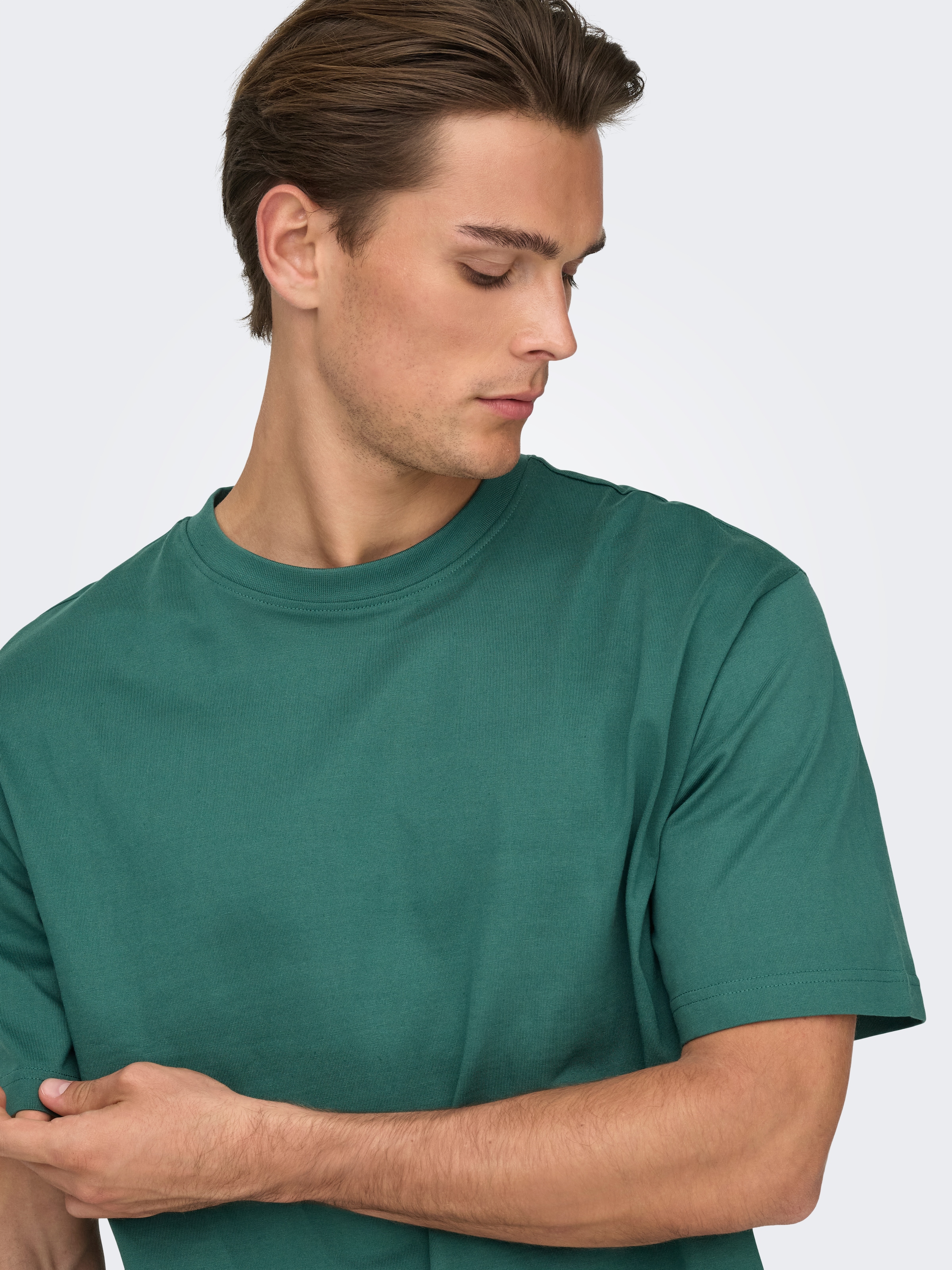 ONLY & SONS Rundhalsshirt »ONSFRED RLX SS TEE« Baumwolle, relaxed fit