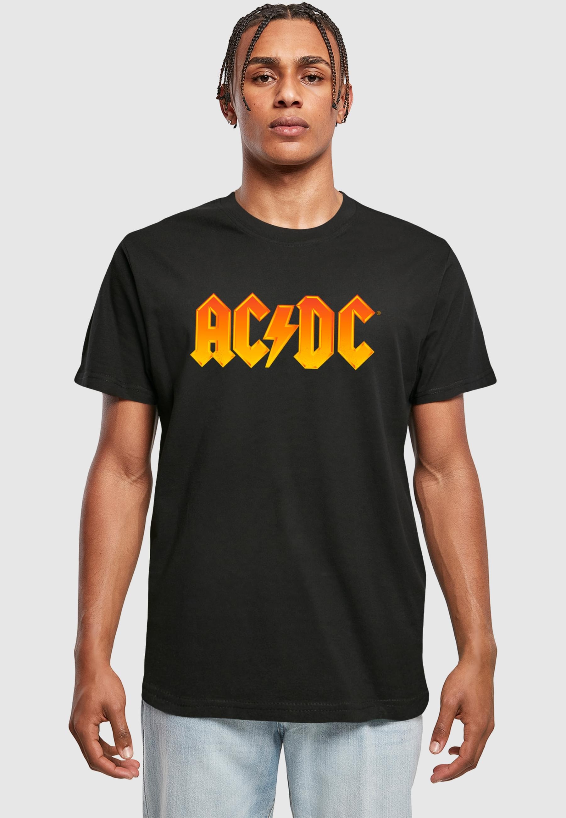 Thumbnail - Merchcode T-Shirt "Merchcode Herren ACDC - Fire Logo T-Shirt" 1 Stk.