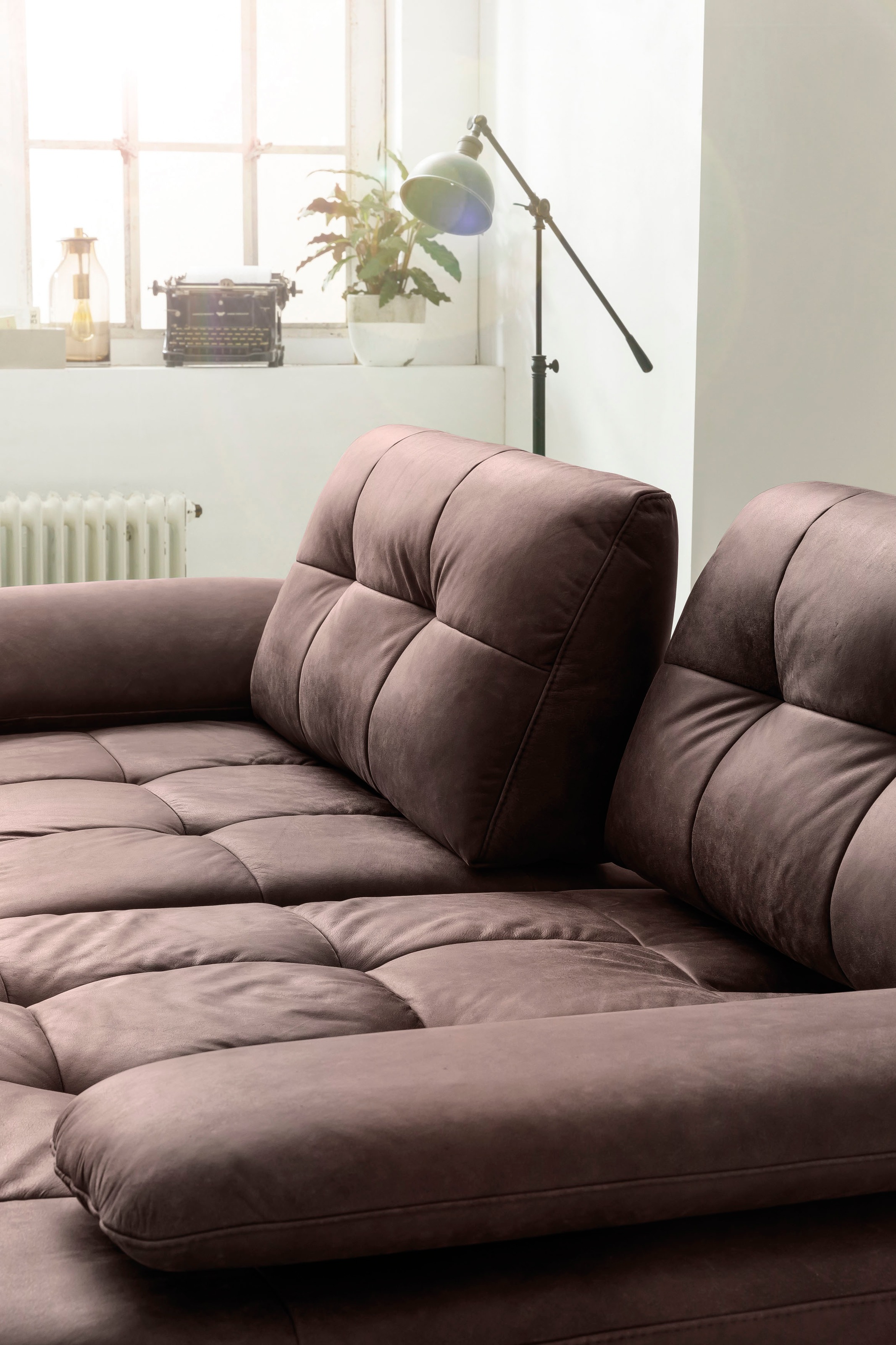 exxpo - sofa fashion Ecksofa, Inklusive Armlehnenverstellung, Sitztiefenverstellung, kaufen BAUR | Metallfüße