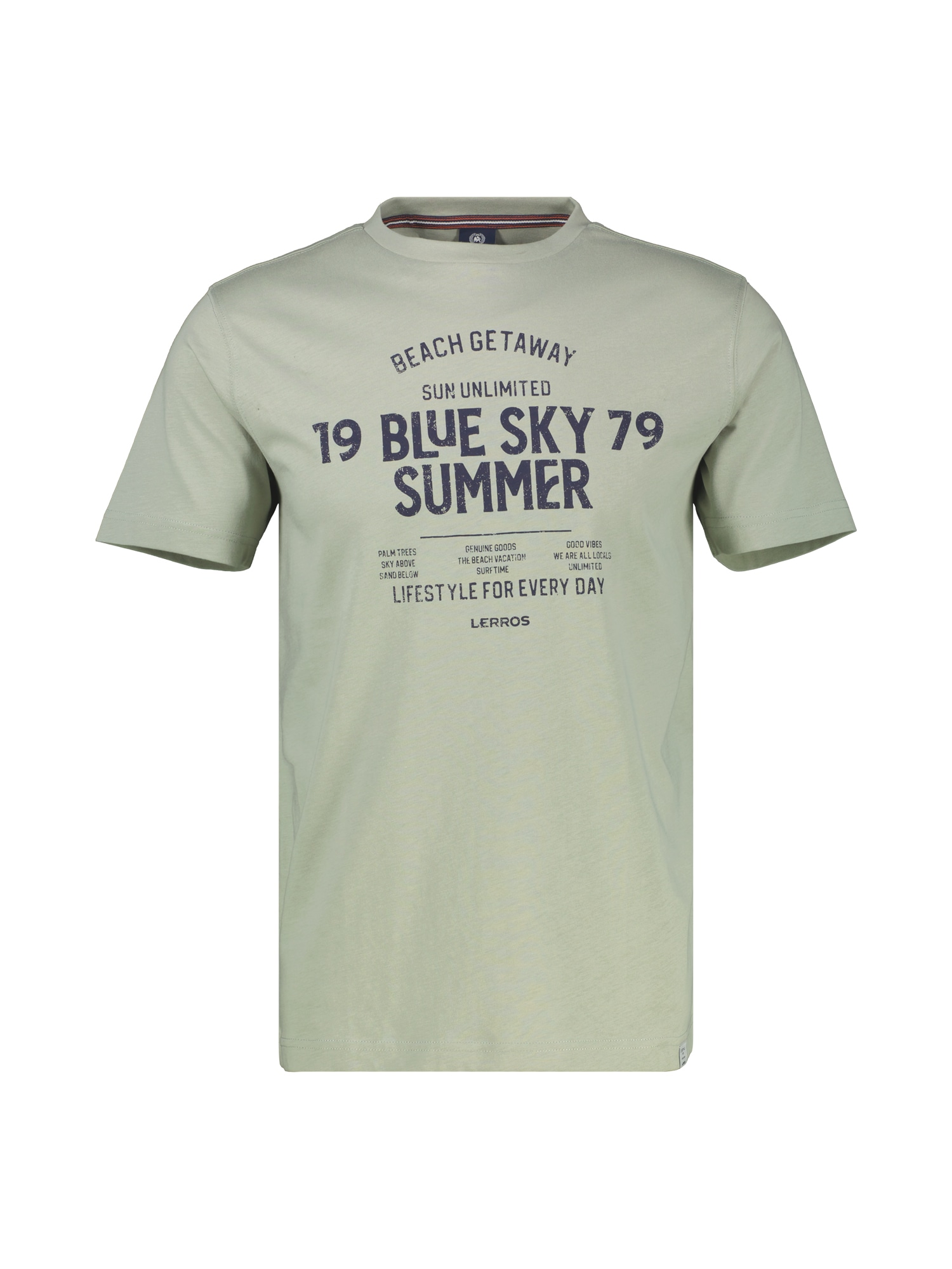 LERROS T-Shirt »LERROS T-Shirt mit Brustprint in Großen Größen«
