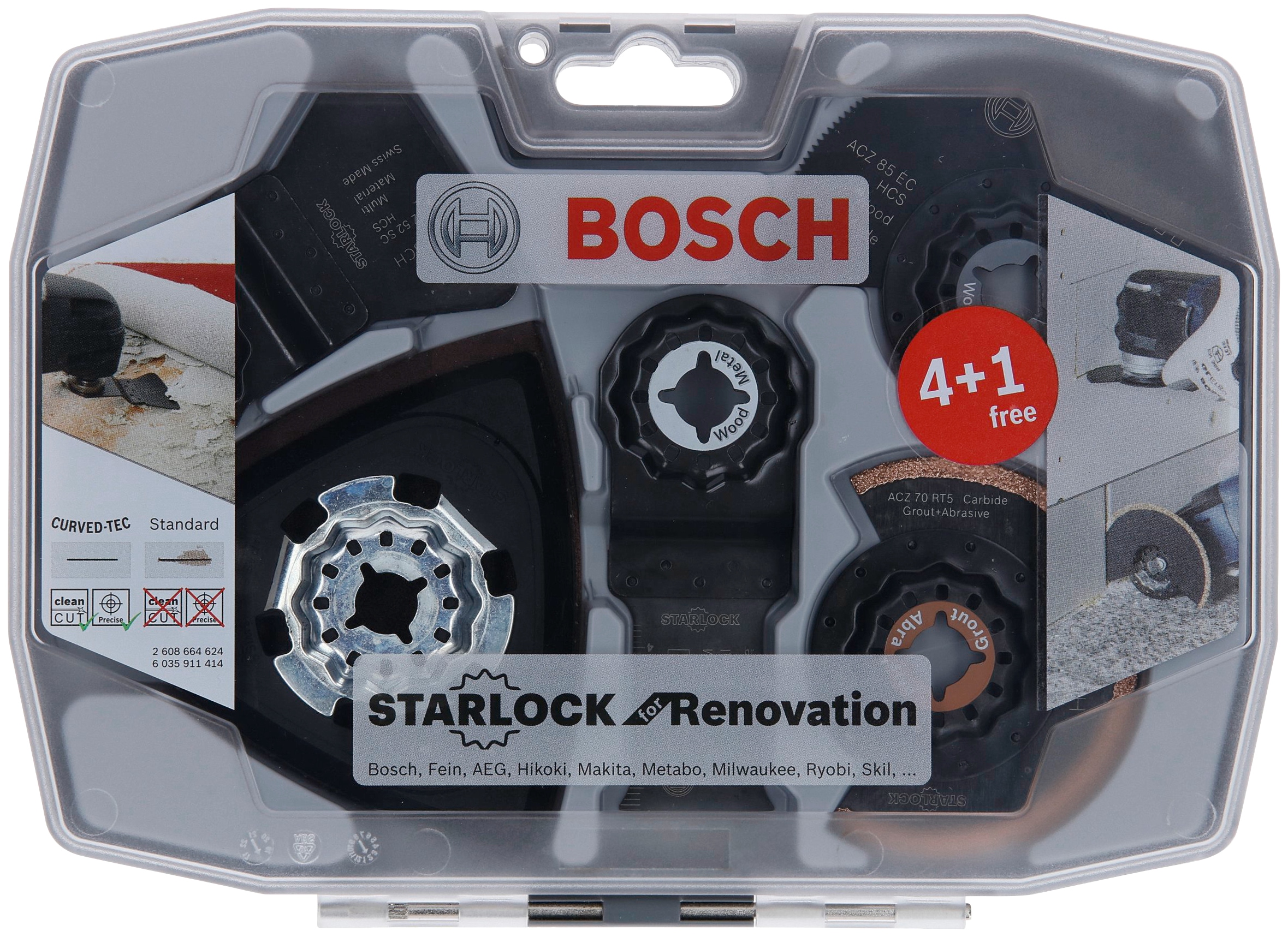 Bosch Professional Werkzeugset »RB-Set Starlock für Renovierungsarbeiten«, 5-tlg.,  Starlock online kaufen | BAUR