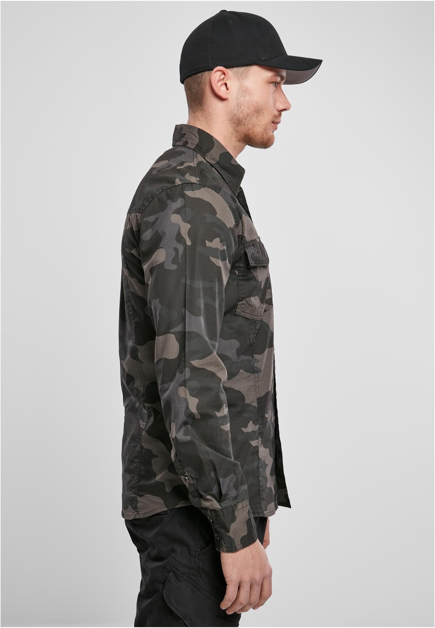 Brandit Langarmhemd »Brandit Herren Slim Worker Shirt«, (1 tlg.)
