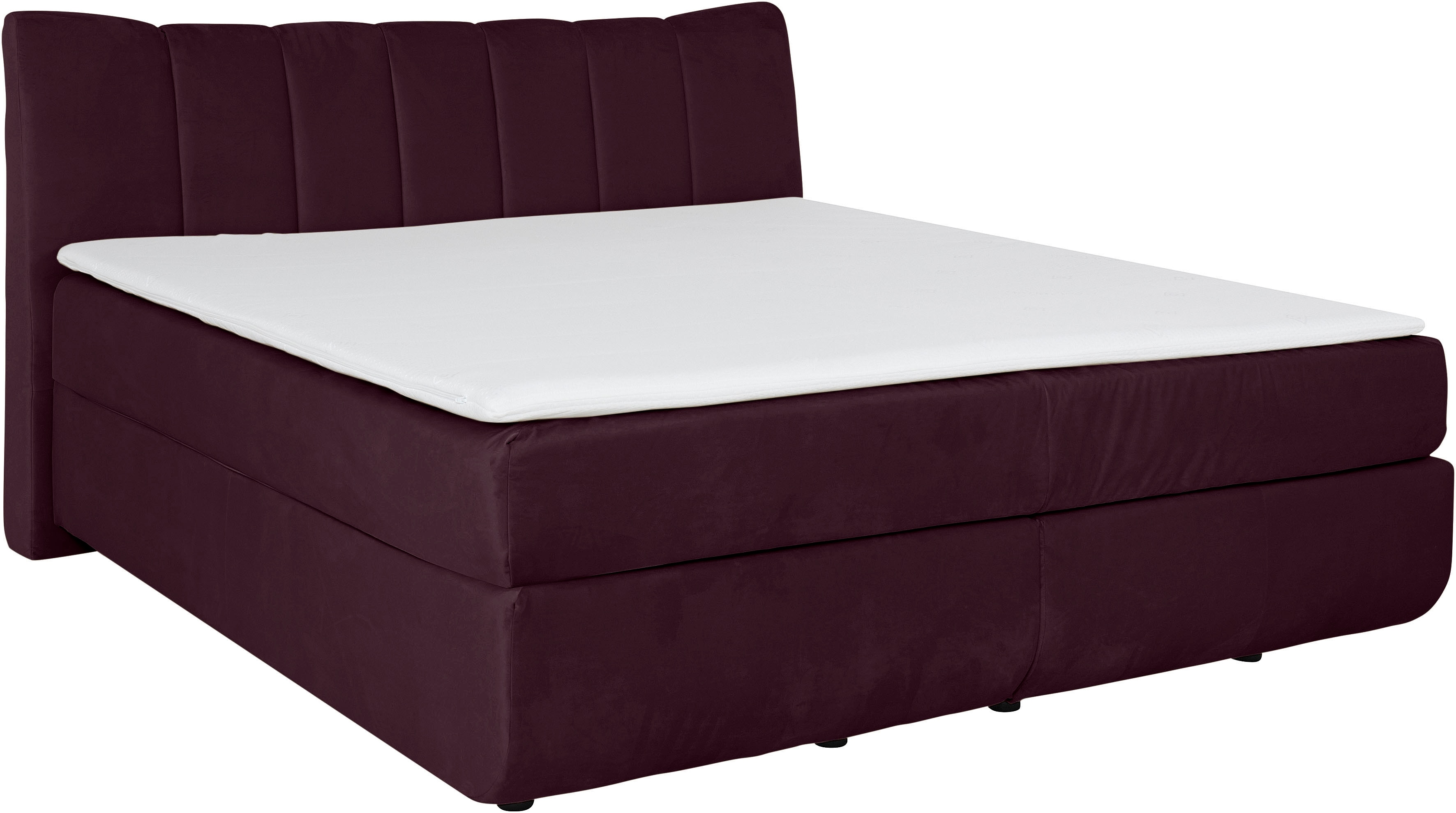 Thumbnail - Home affaire Boxspringbett "Océane" Bodenfrei- wirkt freischwebend, verschiedene Härtegrade (auch H4)