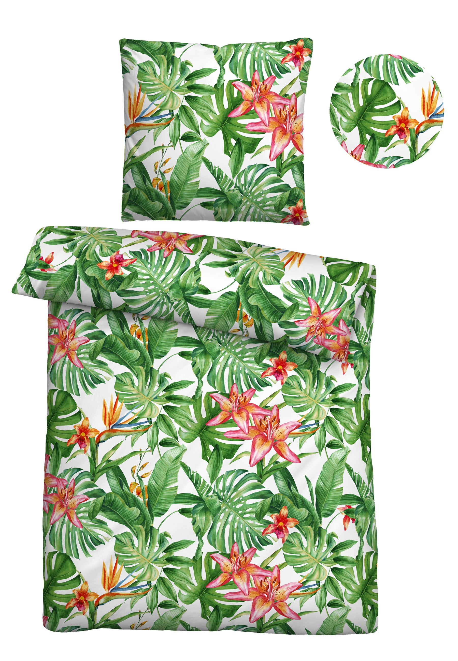 Thumbnail - Castell - Markenbettwäsche Bettwäsche "260993" 2 Seersucker, bügelfrei, pflegeleicht, Reißverschluss, ganzjährig