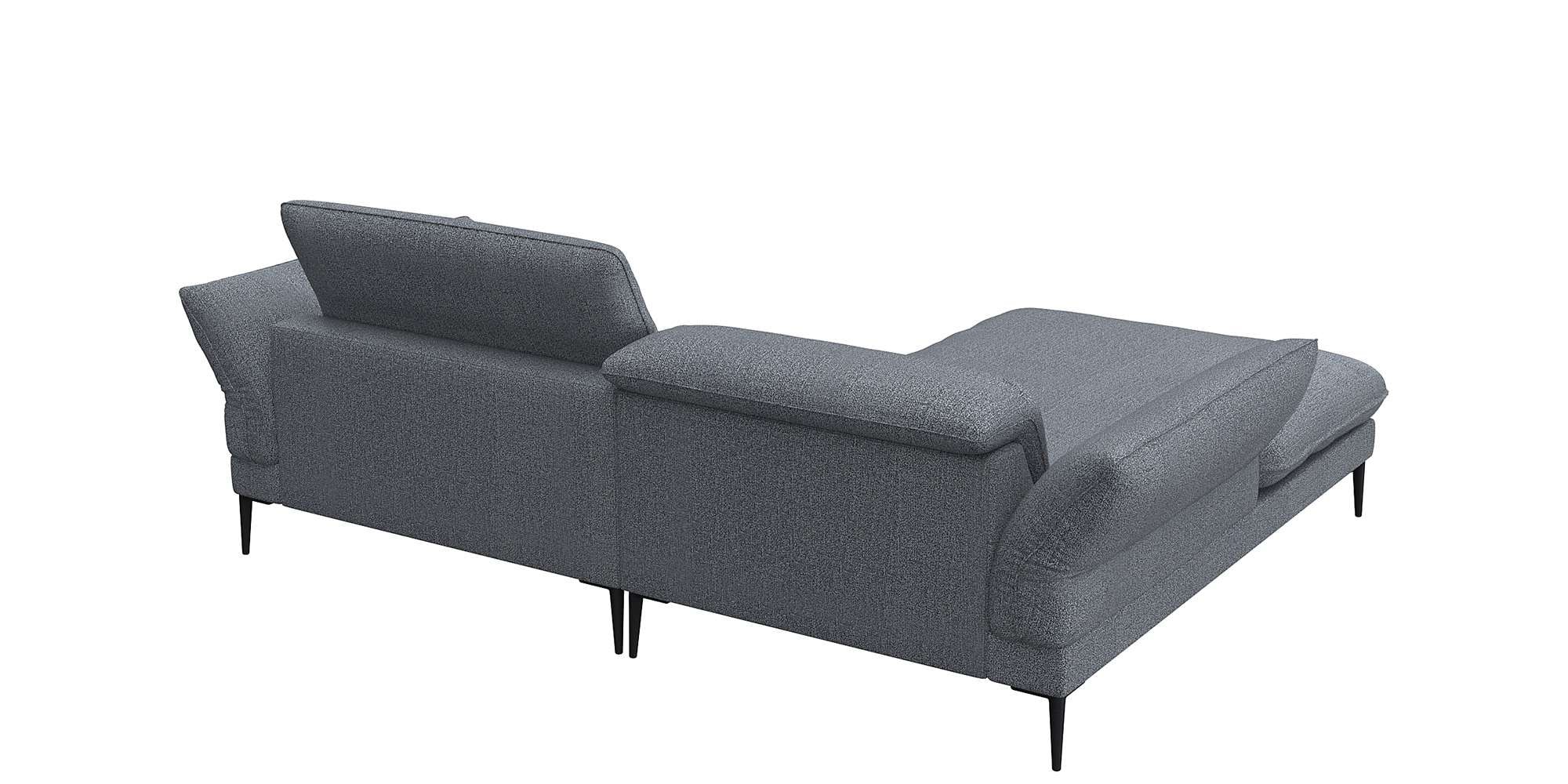 FLEXLUX Ecksofa »Salino, Funktionssofa mit Recamiere, Relaxsofa, Ecksofa«, Sofa mit Arm- und Kopfteil-Verstellungen, Kaltschaum & Stahl-Wellen