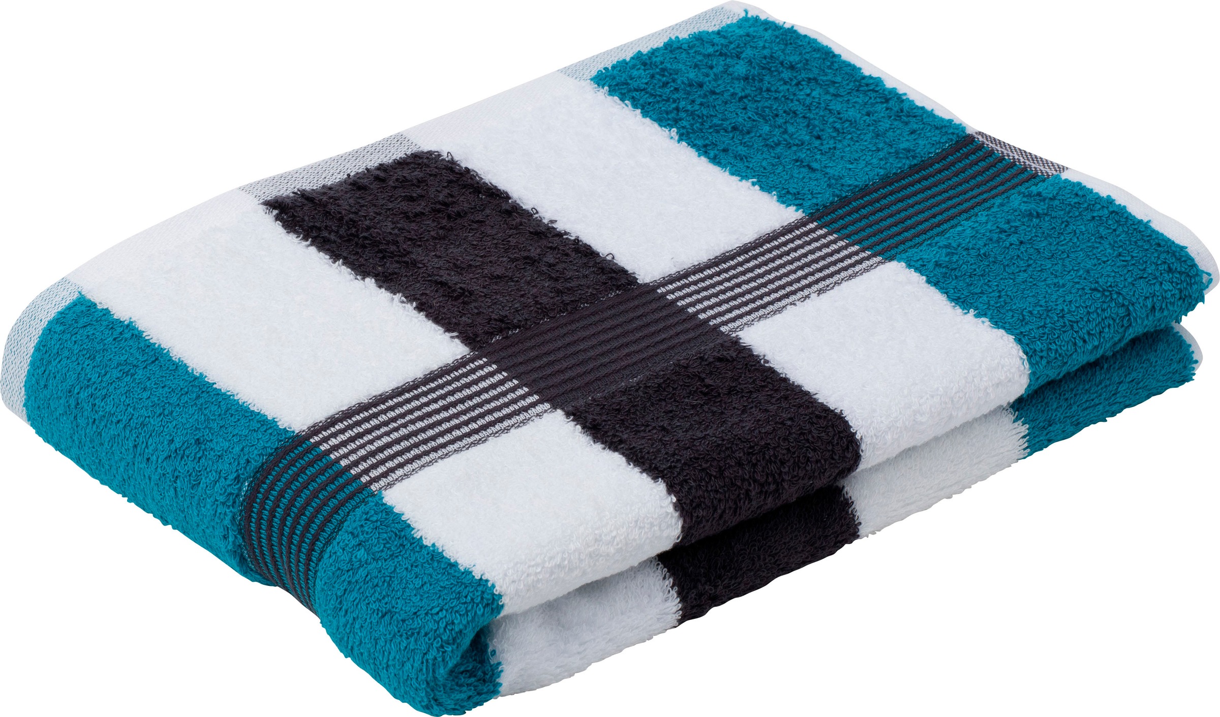 Gözze Badetuch "New York" gestreift, mit strukturierter Borte, reine Baumwo günstig online kaufen