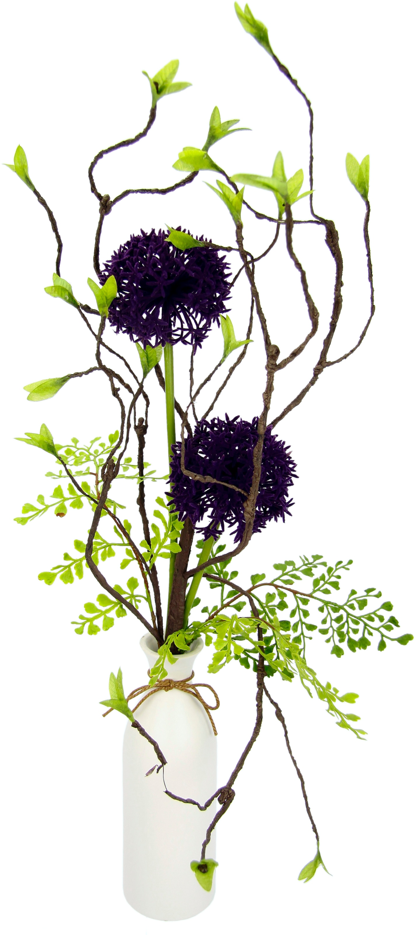 I.GE.A. Kunstblume »Arrangement Allium«, Vase aus Keramik bestellen | BAUR