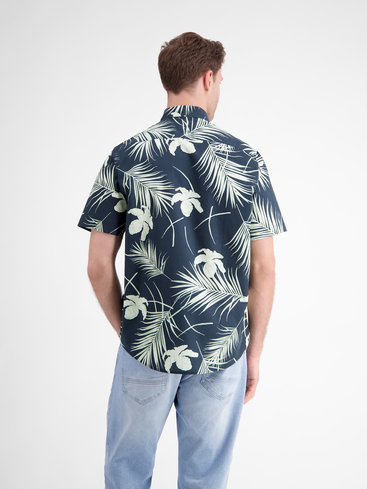 LERROS Kurzarmhemd "LERROS Herren Sommerhemd, floral bedruckt" günstig online kaufen