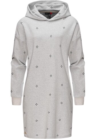Ragwear Sweatkleid »IXXY«, Oversized Winterkleid mit Kapuze und Allover-Print kaufen