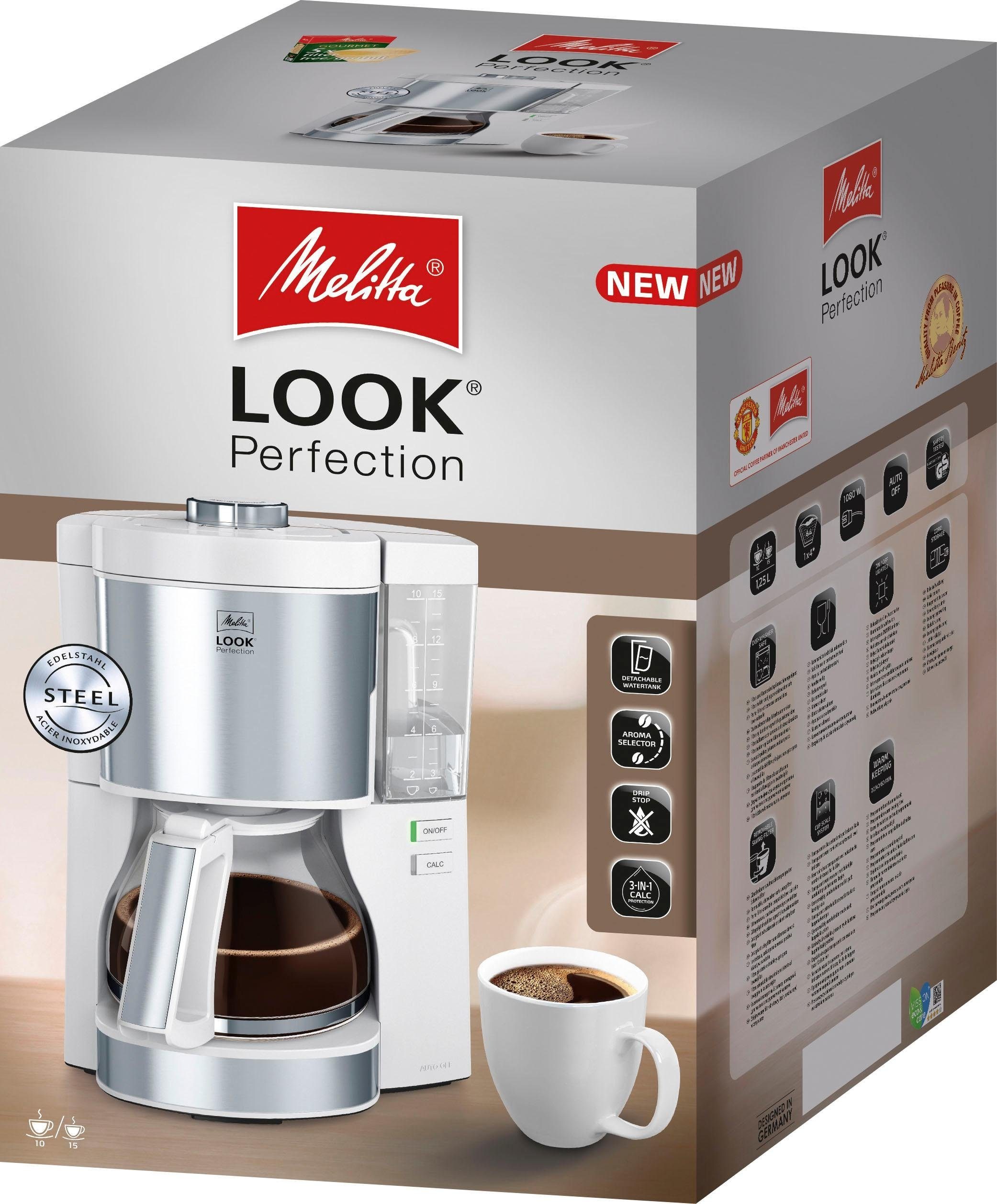 Melitta Filterkaffeemaschine "Look Perfection 1025-06" 1,25 l Kaffeekanne P günstig online kaufen