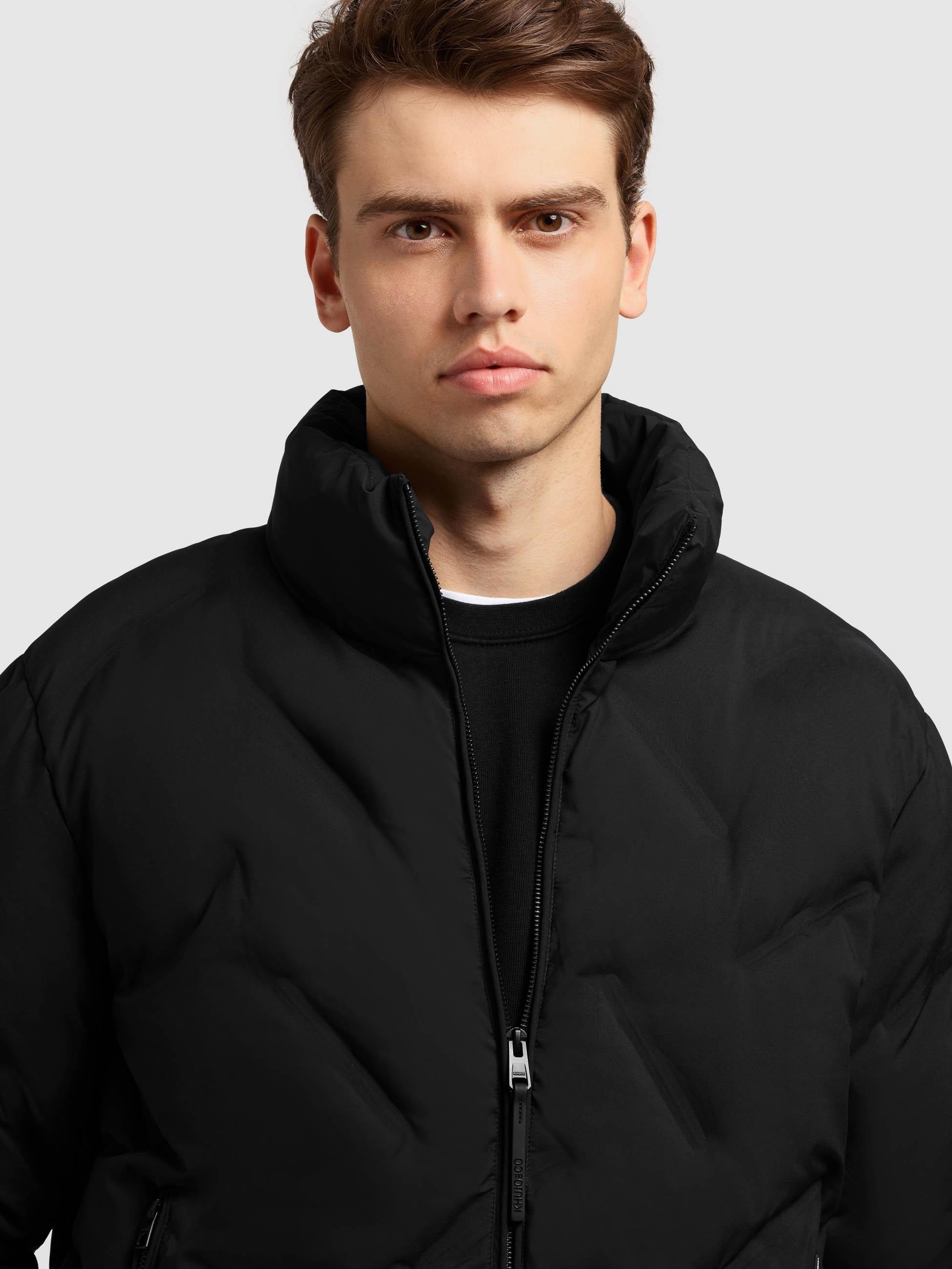 khujo Steppjacke »Clover« ohne Kapuze Herren Winterjacke mit auffälliger Steppung