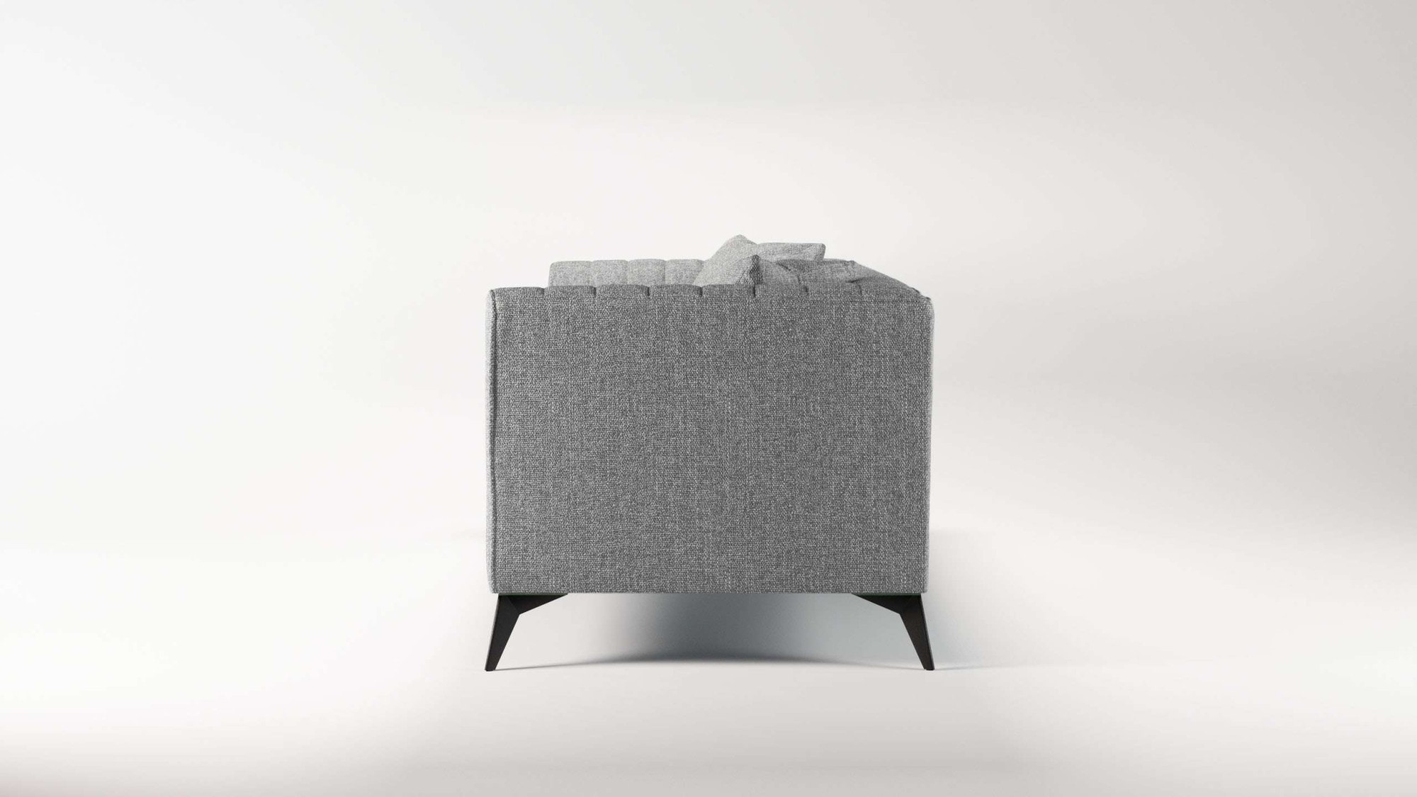 Places of Style 4-Sitzer »MATTHEW elegantes Designsofa, Maße B/T/H: 231/86/74 cm«, XXL, Steppung im Rücken, lose Sitzkissen, incl 2. Zierkissen