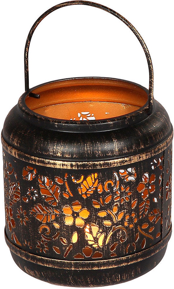 Ambiente Haus Kerzenlaterne "Laterne aus Metall - (H) 20cm", (1 St.) günstig online kaufen