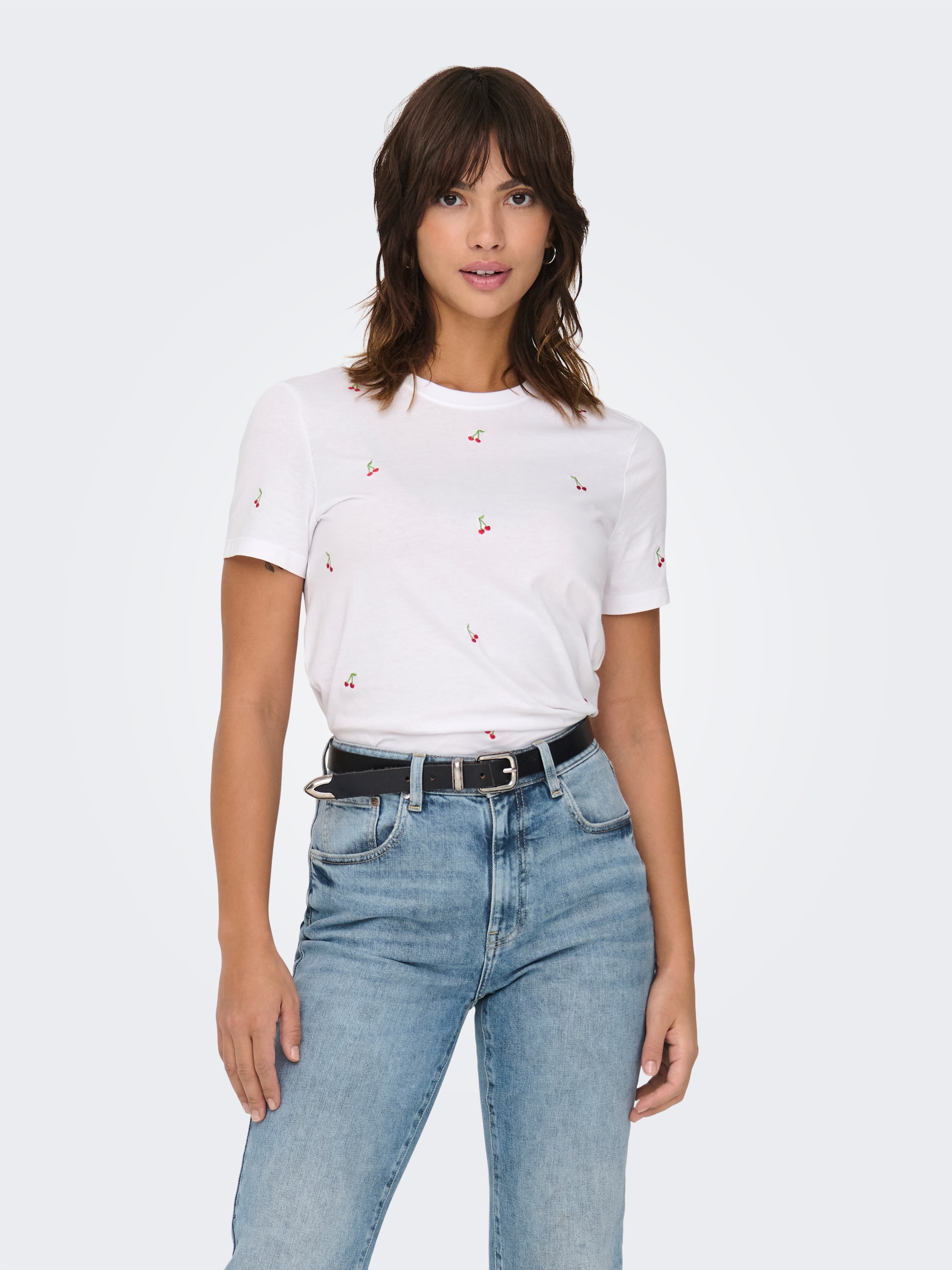 ONLY Kurzarmshirt »ONLKETTY LIFE S/S O-NECK TOP JRS NOOS«