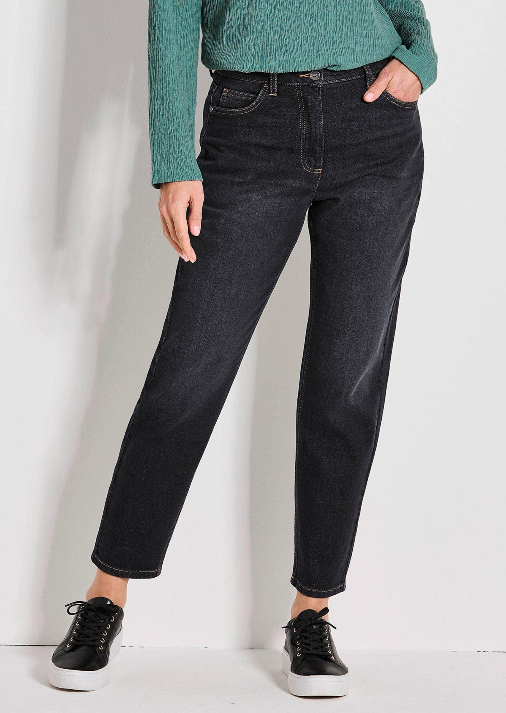 Goldner Sara Mom Jeans Noir 42 3